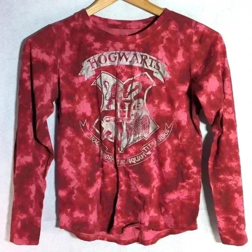 Designer Harry Potter Girls Hogwarts School Shirt Girls red tie dye Size US L / EU 52-54 / 3 - 1 Thumbnail