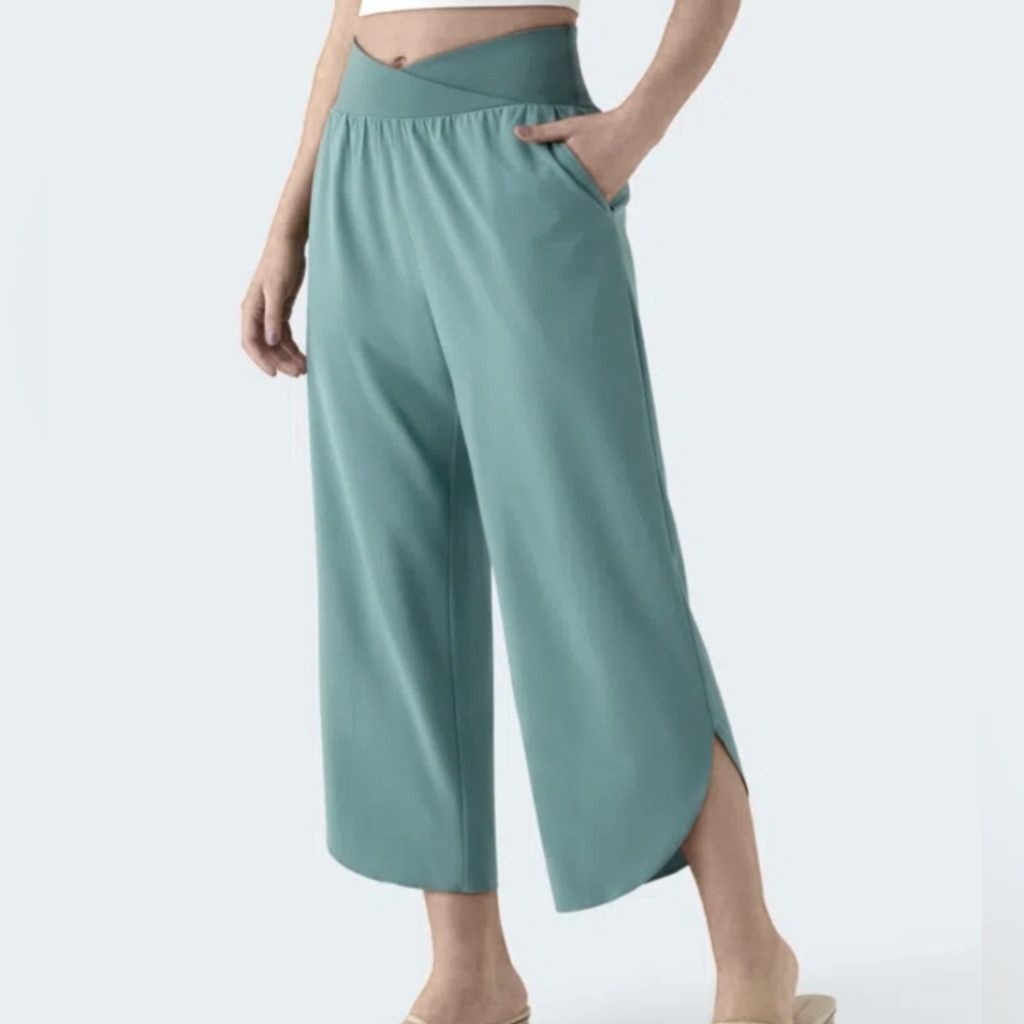 Other Halara Breezeful High Waist Crossover Split Resort Pants XS Size 25" / US 0 / IT 36 - 1 Thumbnail