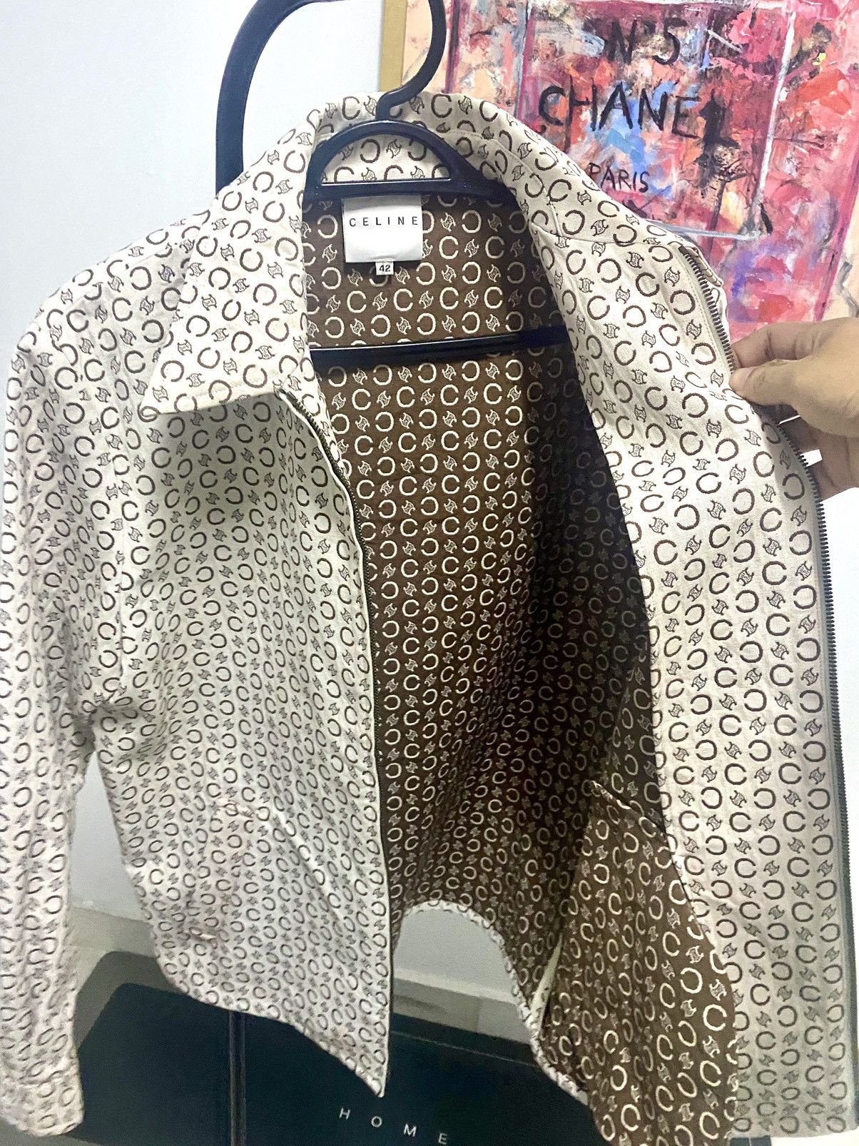 Celine Authentic Celine Macadam Zipper Jacket Size US M / EU 48-50 / 2 - 10 Thumbnail