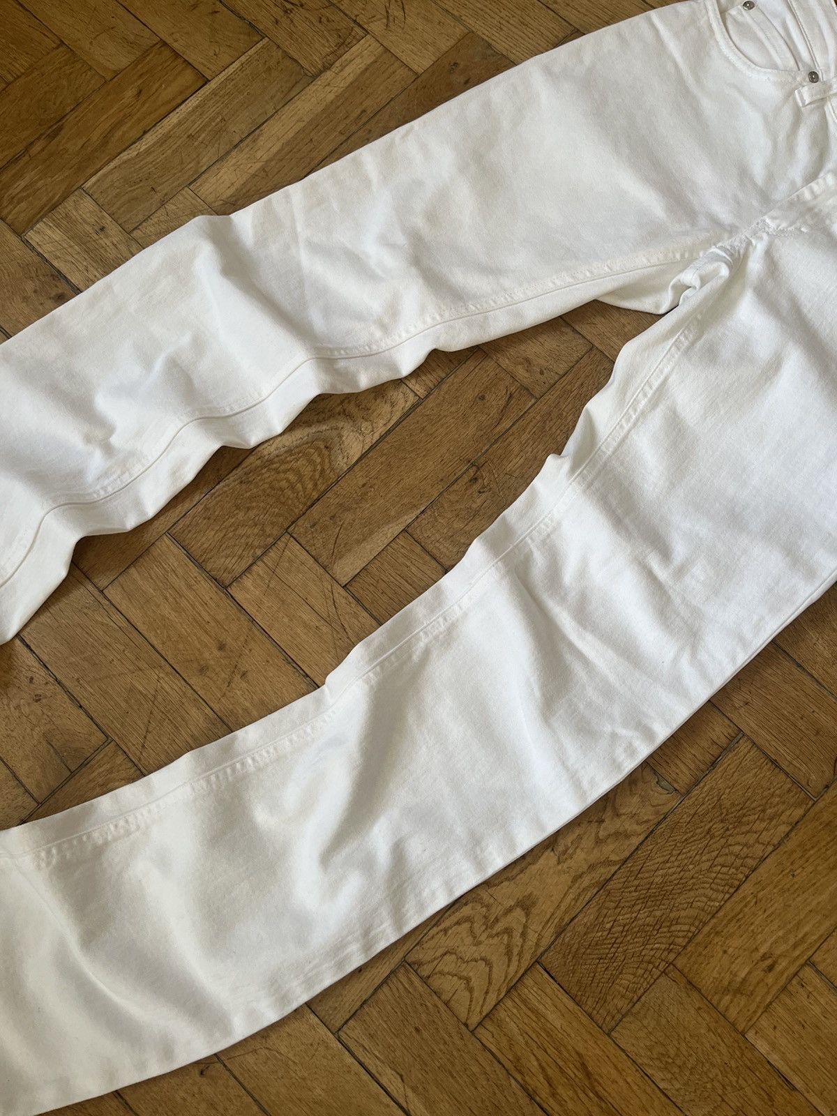 Acne Studios × Vintage Vintage Acne Studios White Denim Jeans Size 27/32 Y2K USA Size 32" / US 10 / IT 46 - 3 Thumbnail