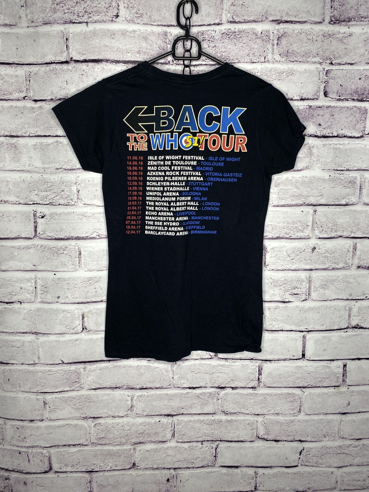 Band Tees Womens Vintage T-Shirt The Who 52! World tour band tres Size XS / US 0-2 / IT 36-38 - 6 Thumbnail
