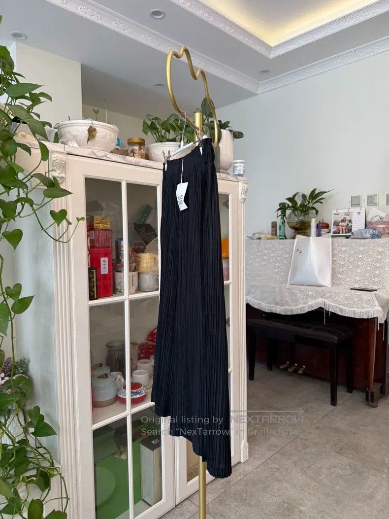 Issey Miyake Issey Miyake size:3 Black Wide-leg Trousers Size 31" - 2 Thumbnail