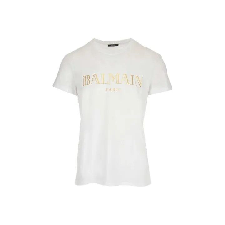 Balmain Balmain Logo Short Sleeve T-Shirt for Men 0079 Size US L / EU 52-54 / 3 - 1 Thumbnail