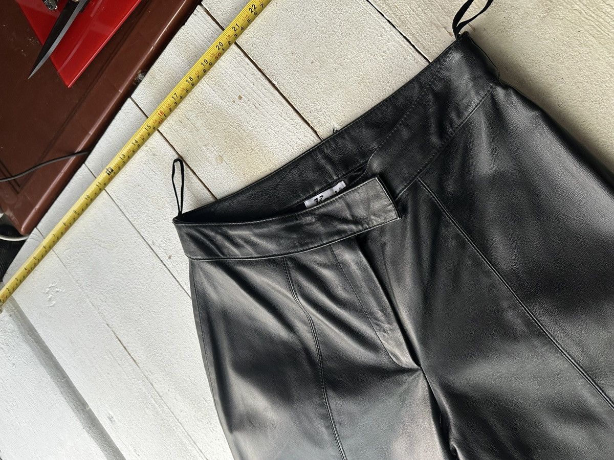 Leather 🚨Vintage leather pants motorcycles Black LUXURY Y2K Size 27" / US 4 / IT 40 - 2 Thumbnail