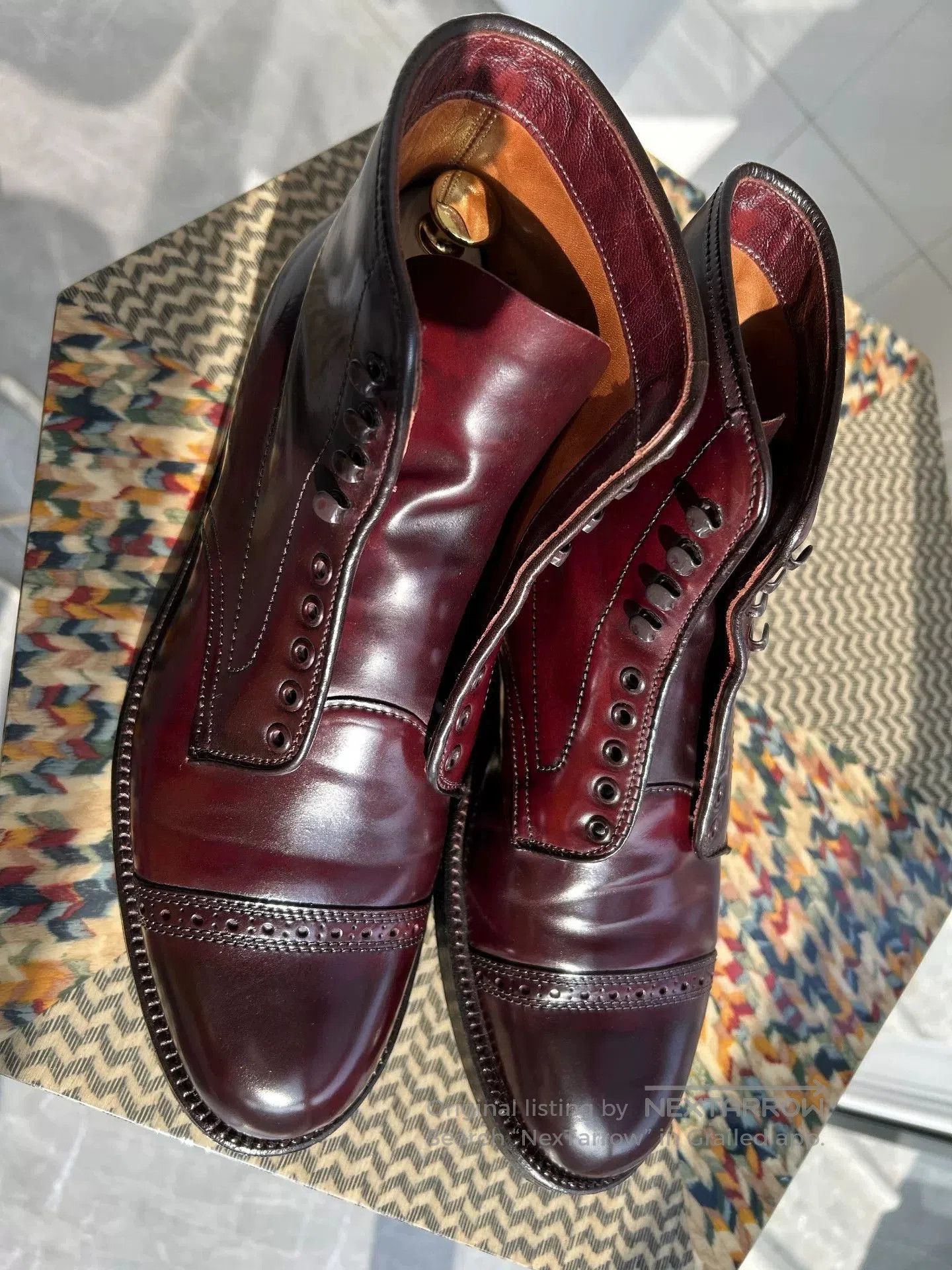 Alden Alden Horween Shell Cordovan Paratrooper Boots. Size US 7.5 / EU 40-41 - 5 Thumbnail