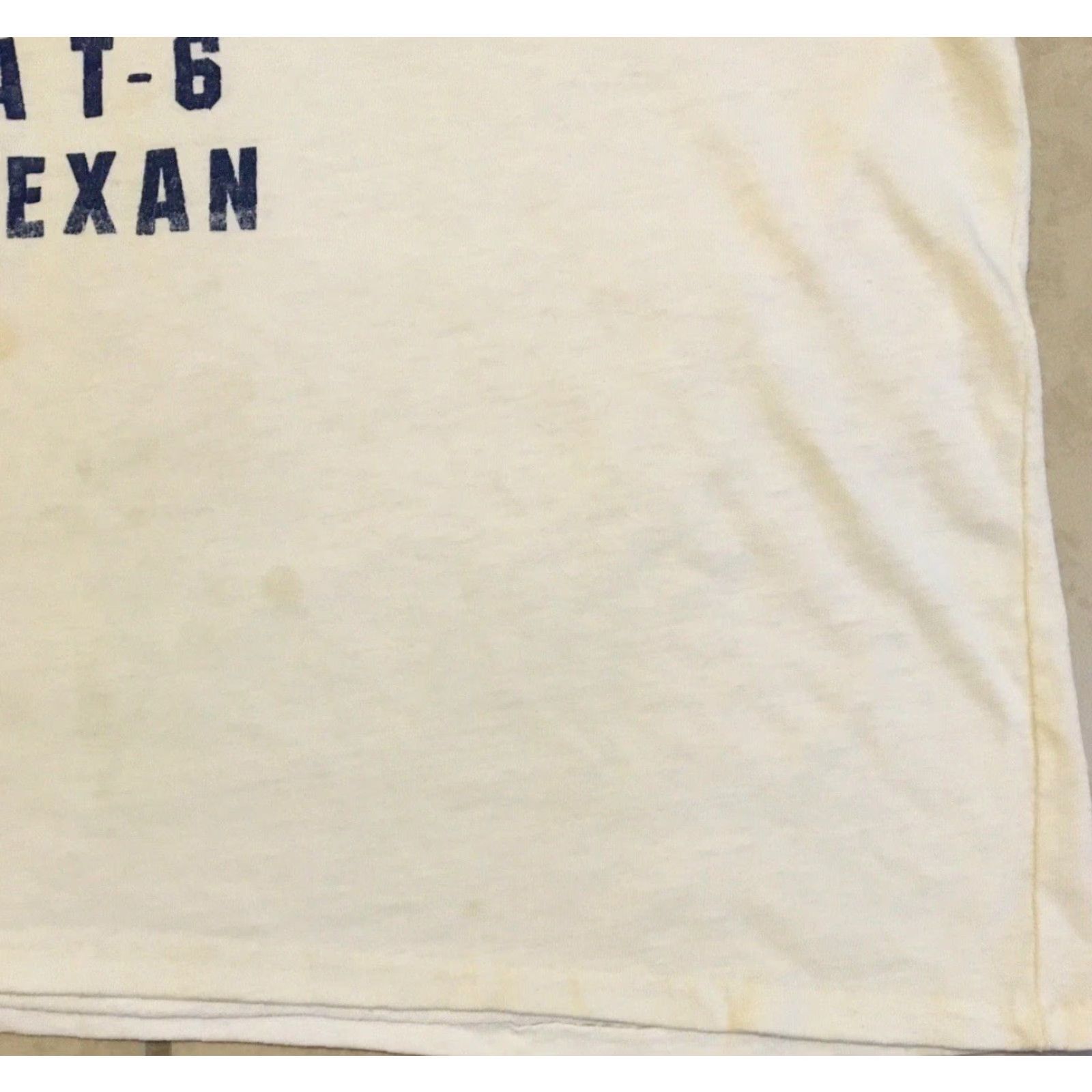 Vintage VINTAGE T-6 Texan Aircraft Polo Shirt XS Boxy White US Air Force Army 80s Grunge Graphic Tee Sleeping? Size US XS / EU 42 / 0 - 4 Thumbnail