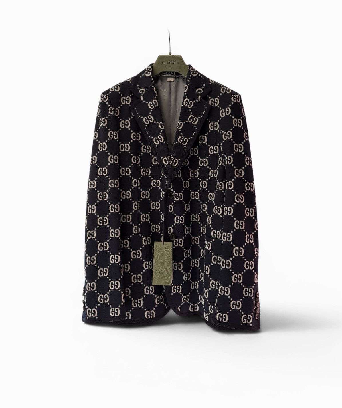 Gucci Gucci GG Jacquard Monogram Blazer Jacket Size US M / EU 48-50 / 2 - 1 Thumbnail