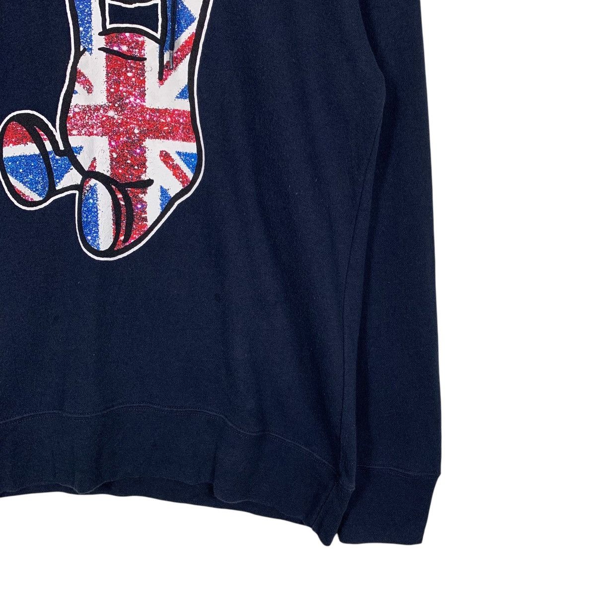 Japanese Brand Teddy Bear Britain Flag Graphics Pullover Hoodies #1788-C79 Size L / US 10 / IT 46 - 4 Thumbnail