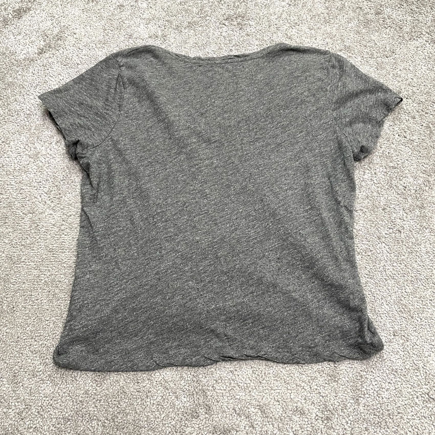 Madewell Madewell T-Shirt Womens Medium Gray Cotton V-Neck Basic Tee Essential Size M / US 6-8 / IT 42-44 - 2 Thumbnail