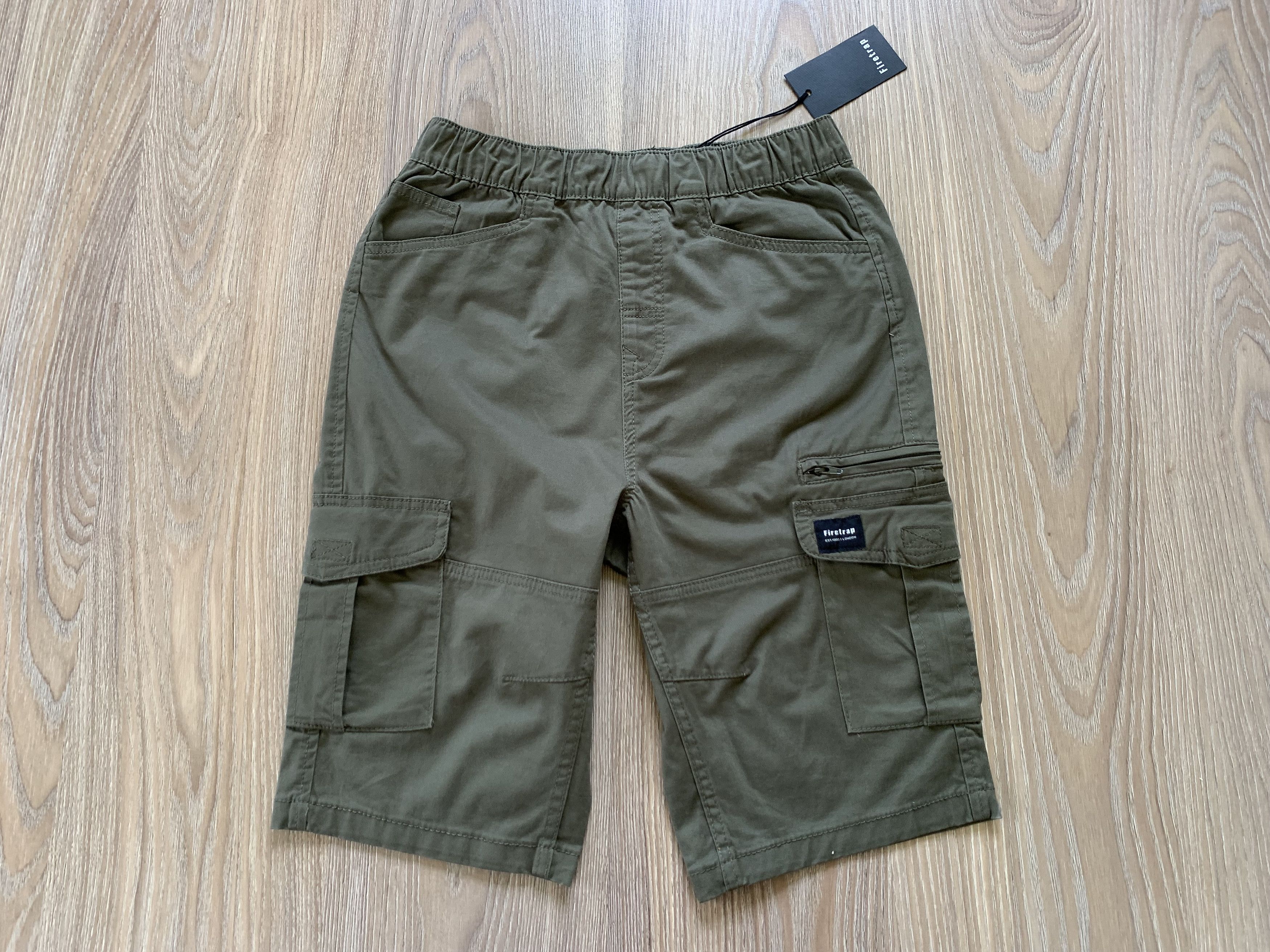 Firetrap Firetrap Khaki Junior Cargo Shorts Size US 26 / EU 42 - 2 Thumbnail