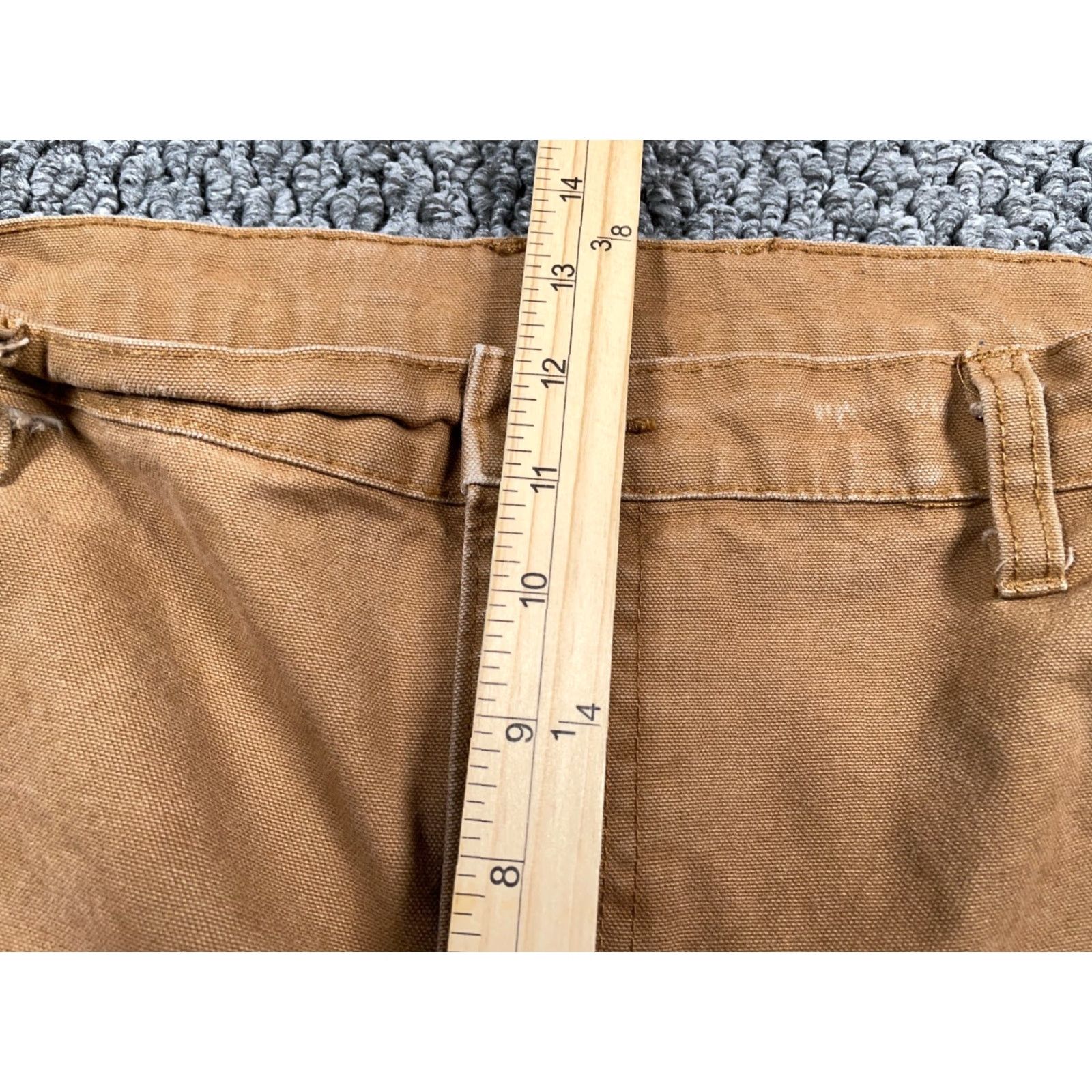 Dickies Dickies Distressed Canvas Carpenter Pants Men's 38 x 25 Brown Workwear Paint Size US 38 / EU 54 - 7 Thumbnail