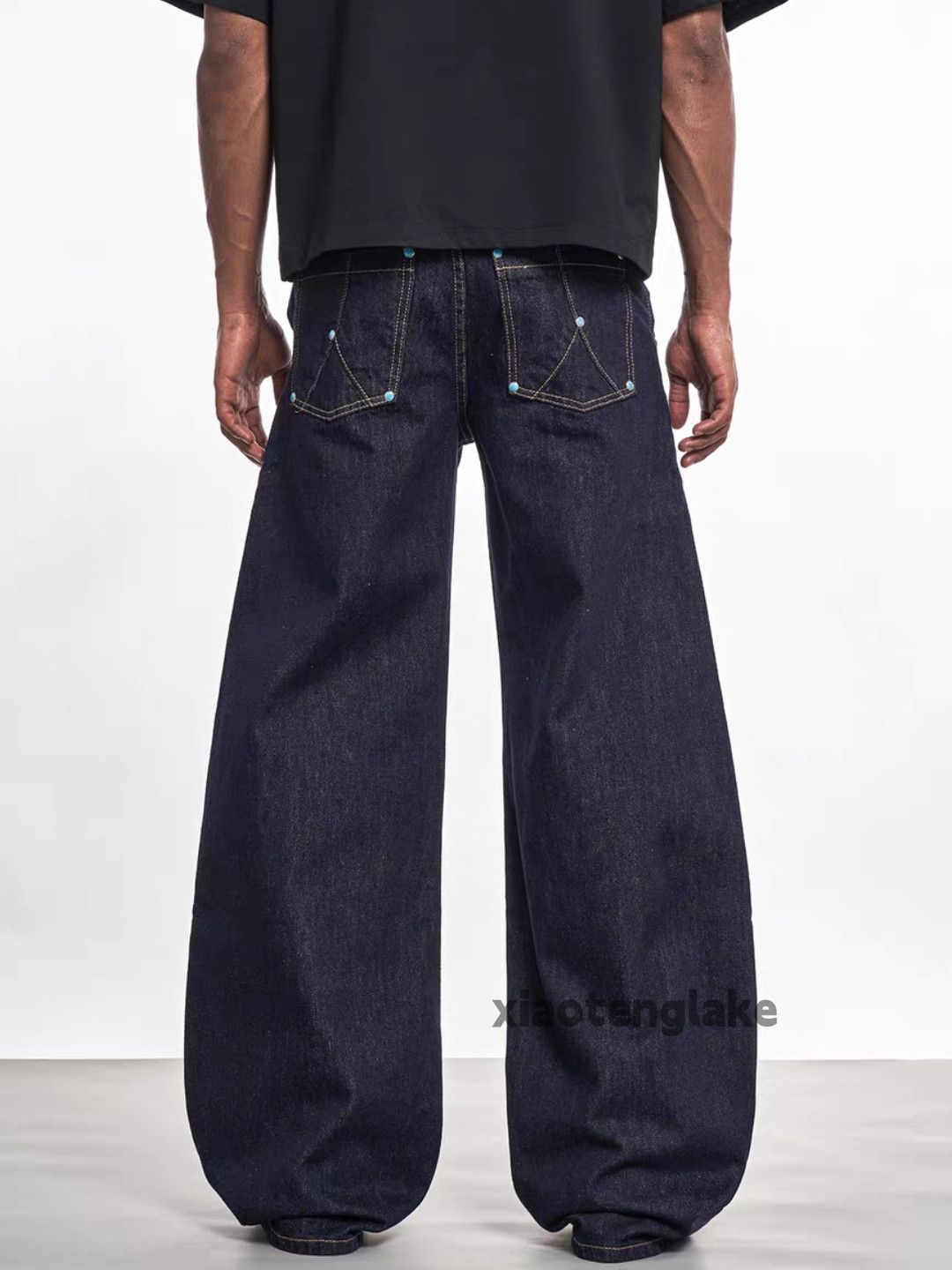 Vintage Custom unisex utility loose baggy skate hiphop jeans Size US 28 / EU 44 - 2 Thumbnail