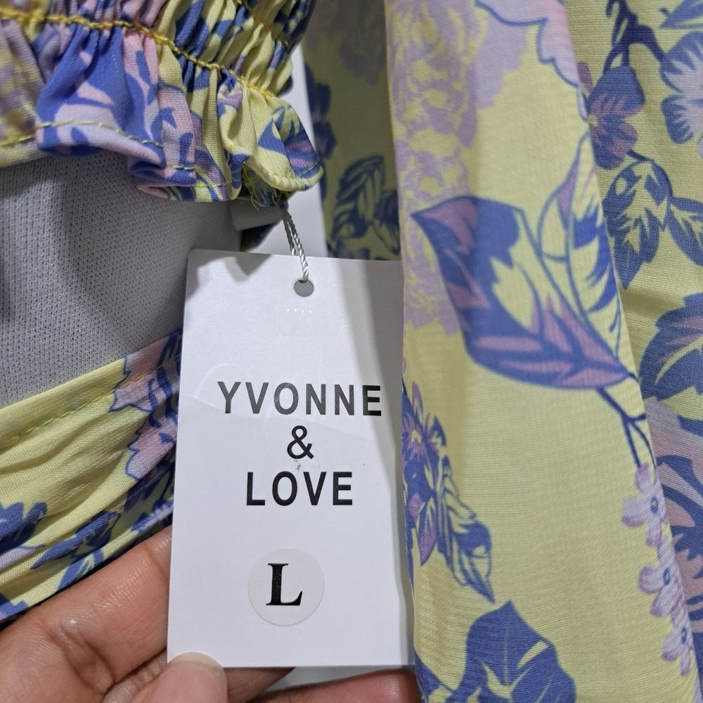 Other Yvonne & Love Floral Criss-Cross Bodies Adjustable Ties Wrap Size XL / US 12-14 / IT 48-50 - 9 Thumbnail