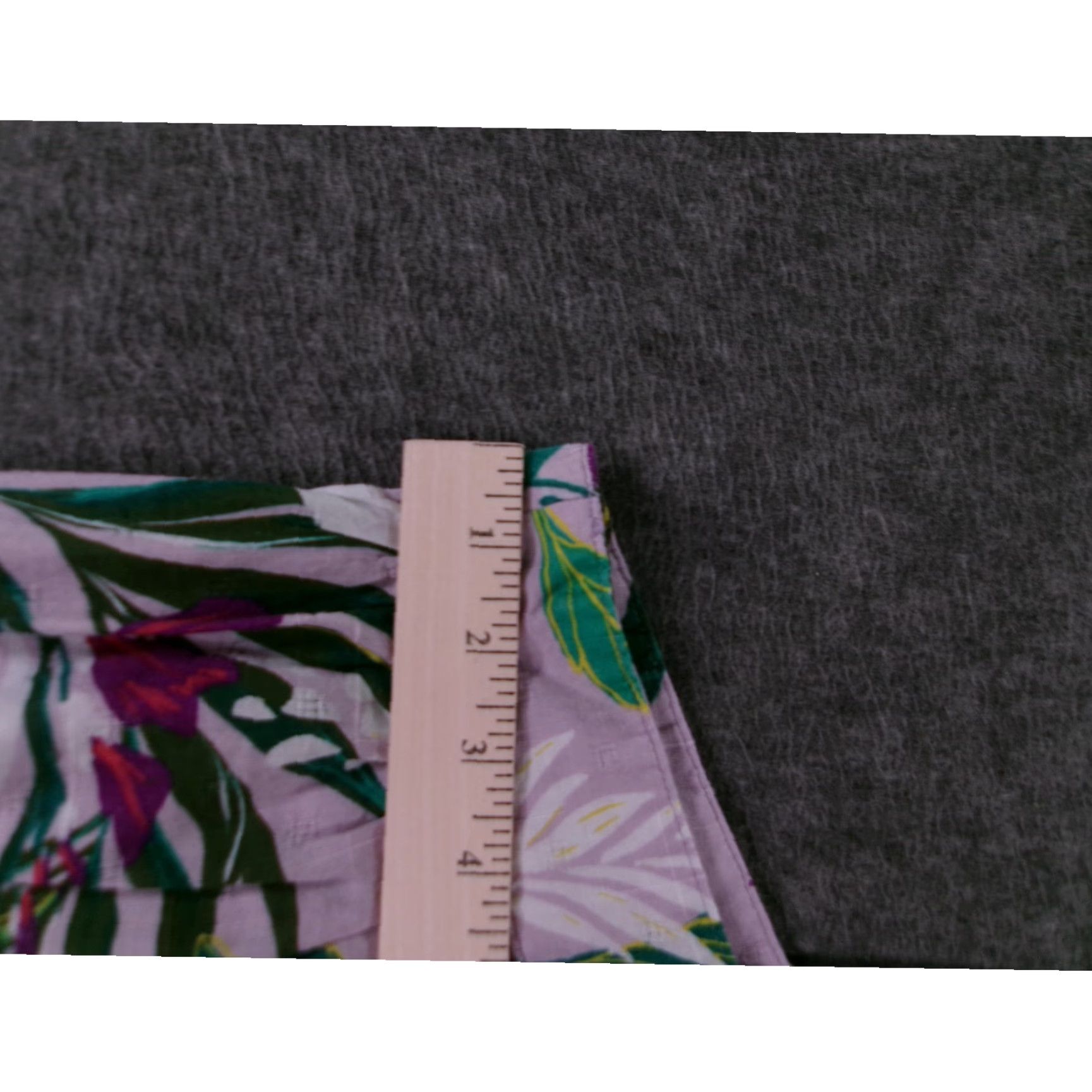 Vintage VINTAGE Terra & Sky Plus Blouse Womens 2X Cotton Floral Print Flutter Sleeves Boho Spring Green Purple Womens Size 3XL / US 20-22 - 6 Thumbnail