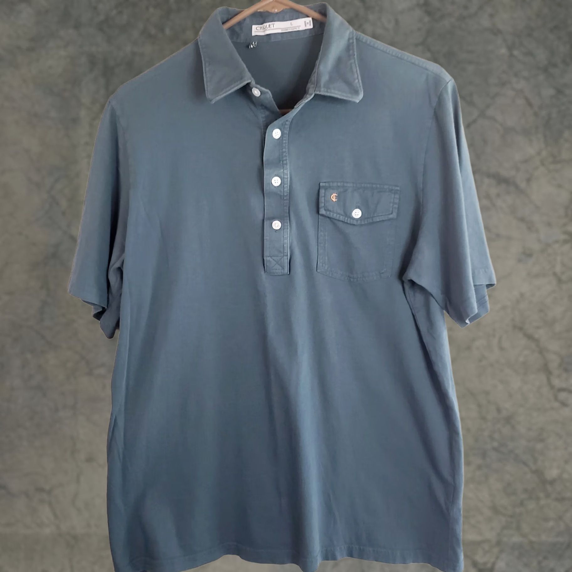 Vintage Cricuet Polo Shirt Men's L Green Pocket Short Sleeve Shirt Size US L / EU 52-54 / 3 - 1 Thumbnail