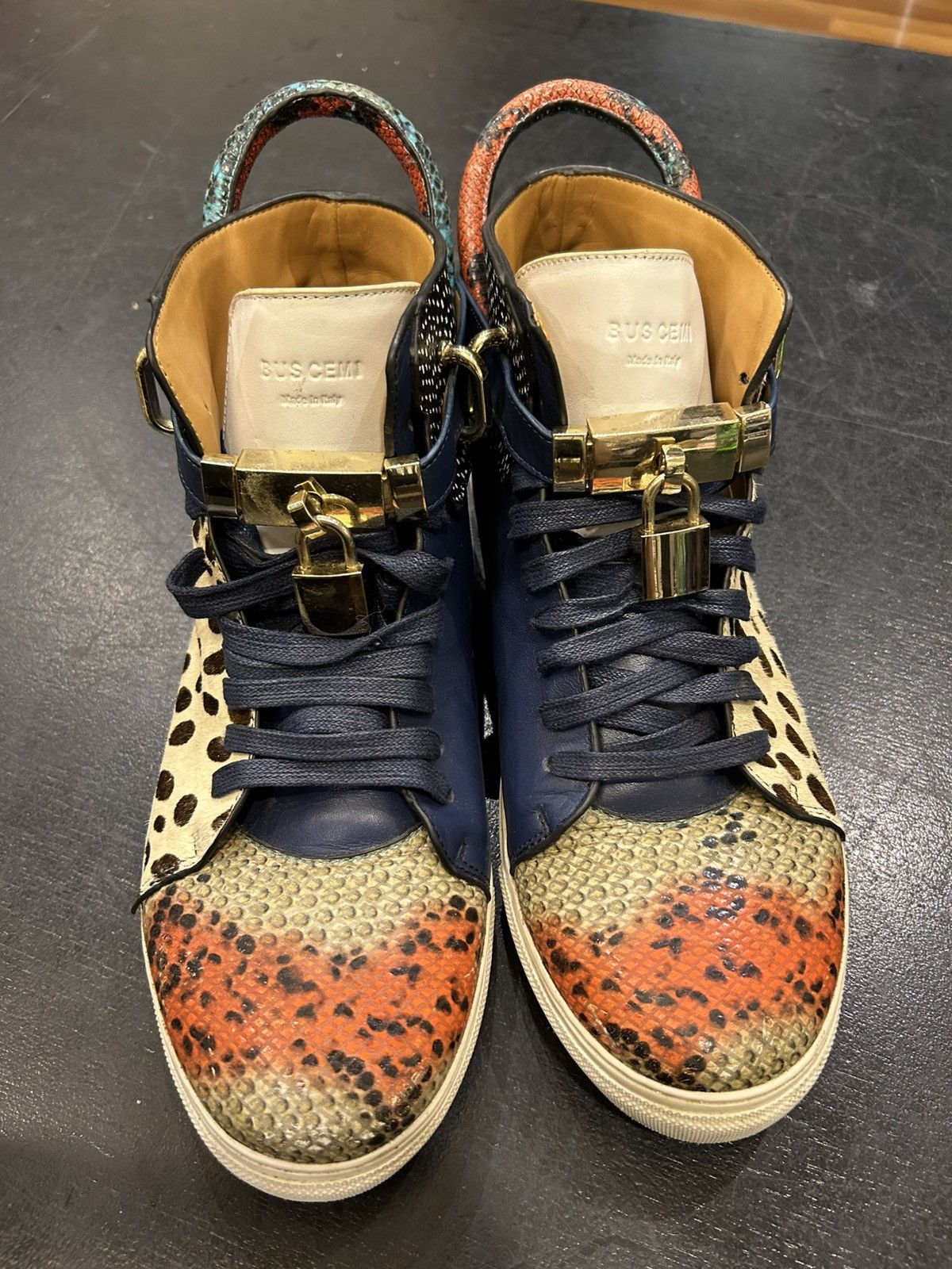 Buscemi Buscemi Safari Print Sneakers Size US 13 / EU 46 - 6 Thumbnail