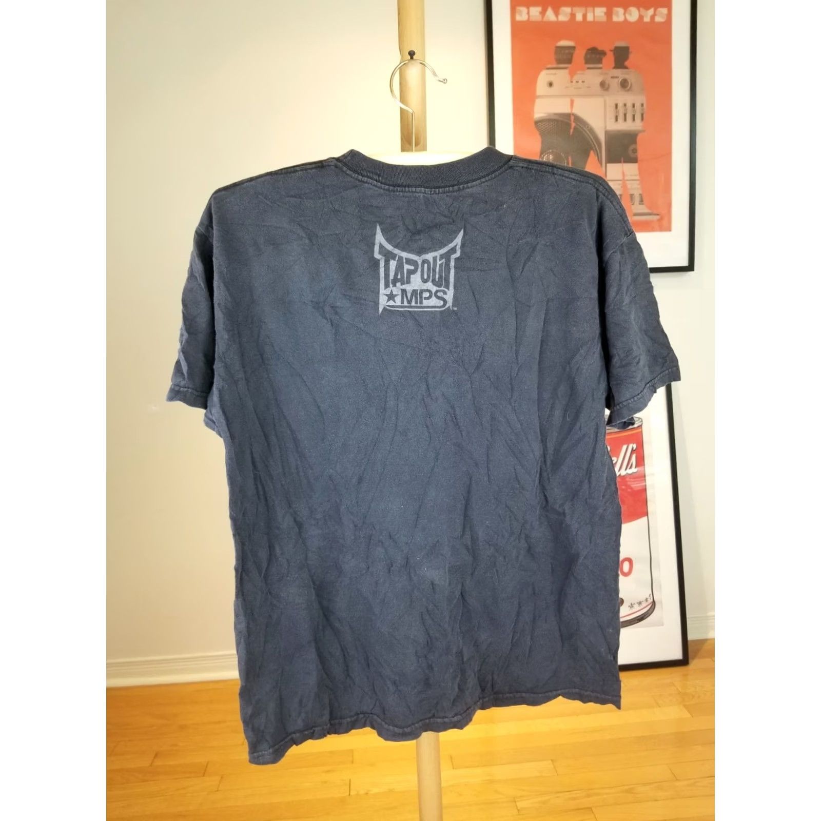 Tapout VINTAGE TAP OUT Y2K T-SHIRT GRUNGE MMA FIGHT SKULLS BLACK COTTON SZ LARGE MENS Size US L / EU 52-54 / 3 - 6 Thumbnail