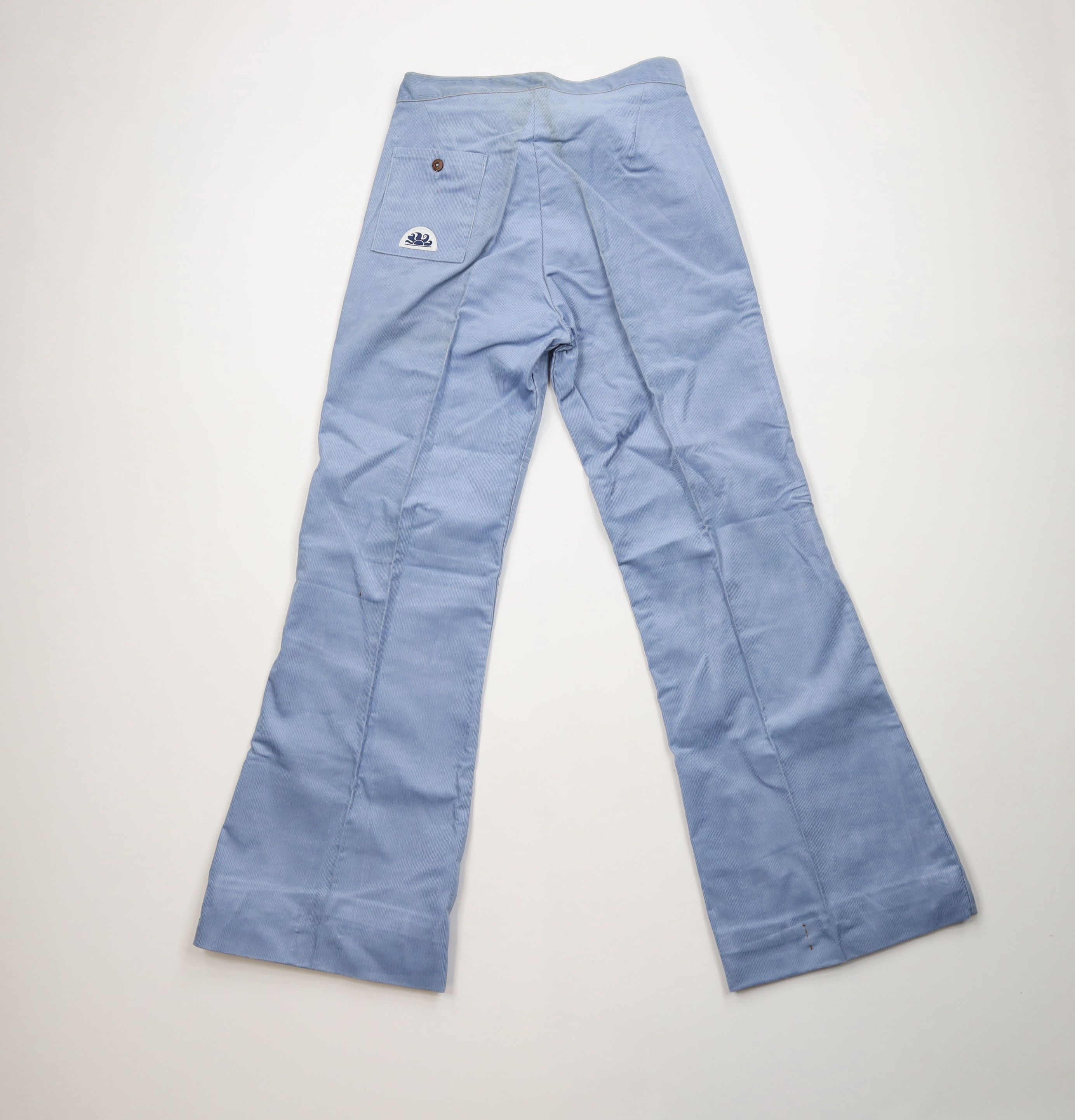 Sundek Vintage 70s Sundek Corduroy Bell Bottoms Pants Blue USA Size US 32 / EU 48 - 10 Thumbnail