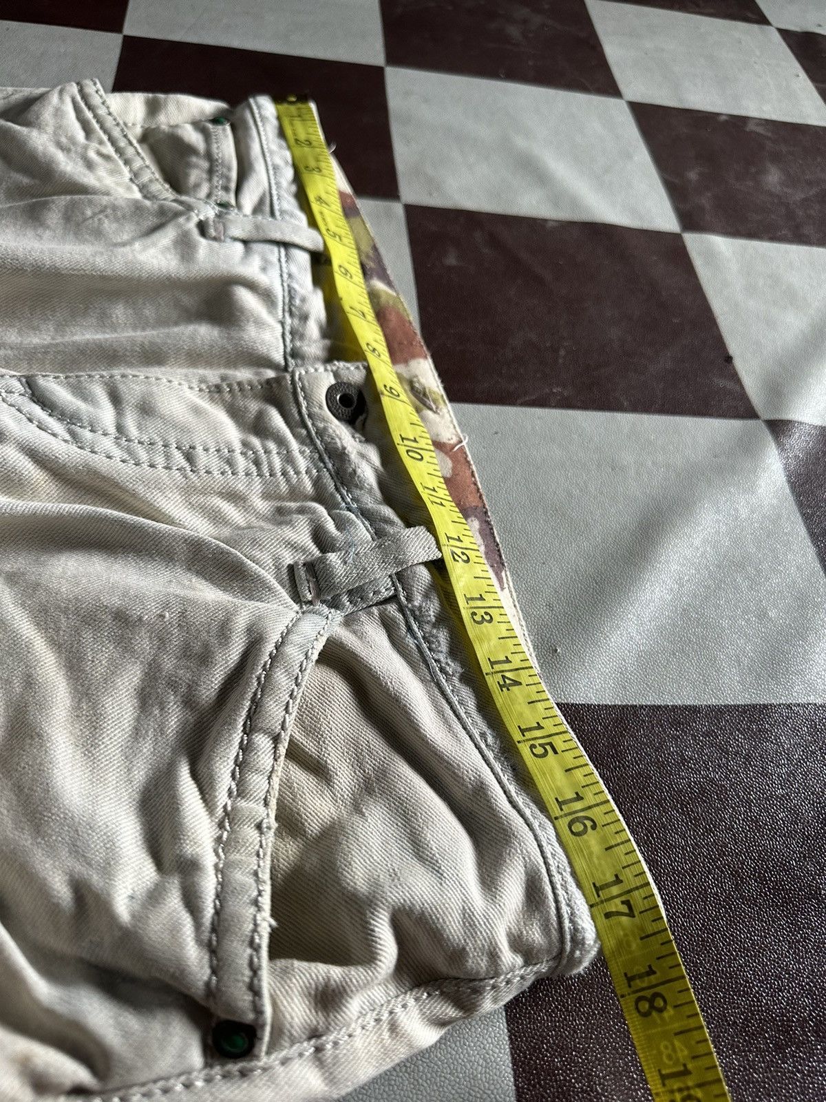Designer Izreel Kazuhiro Takakuro distressed style sedi denim jeans Size US 34 / EU 50 - 15 Thumbnail