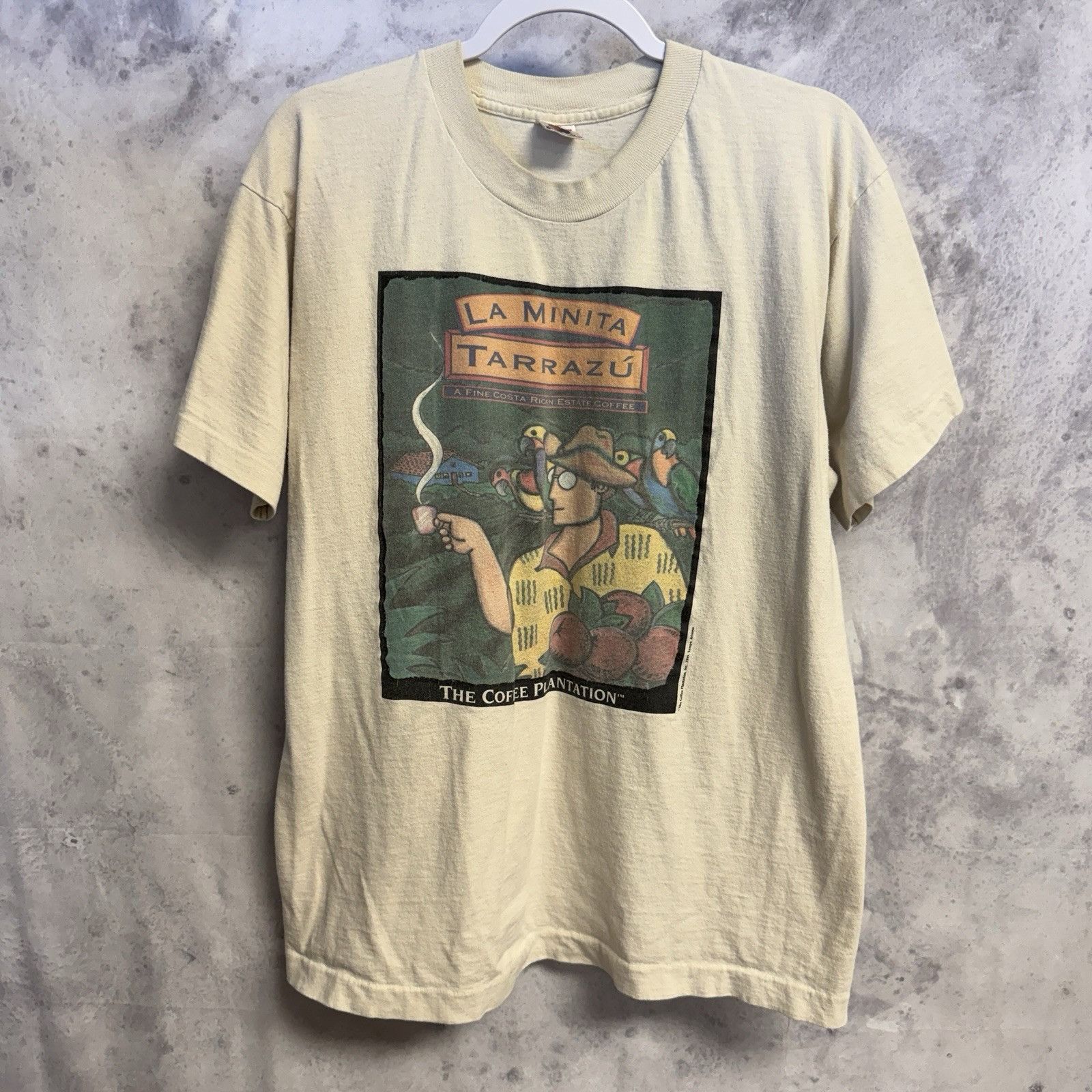 Vintage Vintage 90s Costa Rica Coffee Plantation T Shirt La Minita T Size US L / EU 52-54 / 3 - 2 Thumbnail