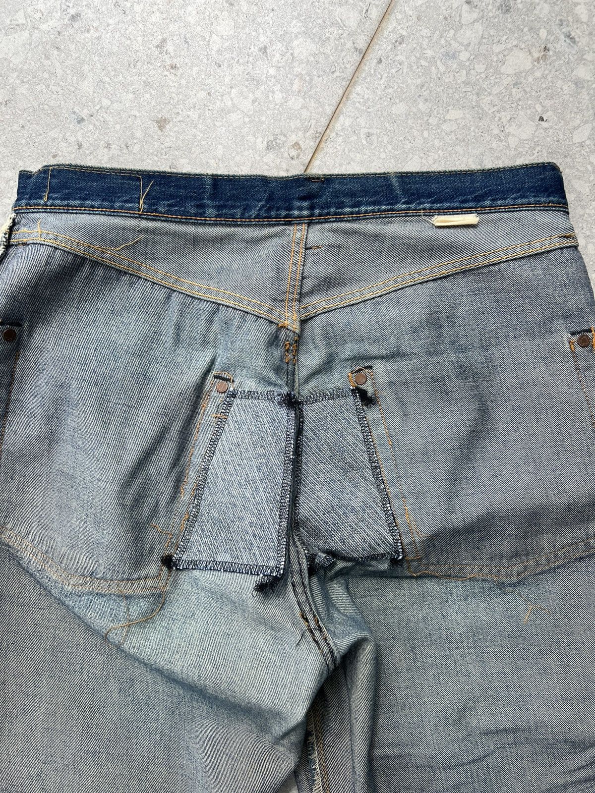 Indigo Sugar Cane Toyo Enterprise Baggy cut denim Size US 33 - 22 Thumbnail