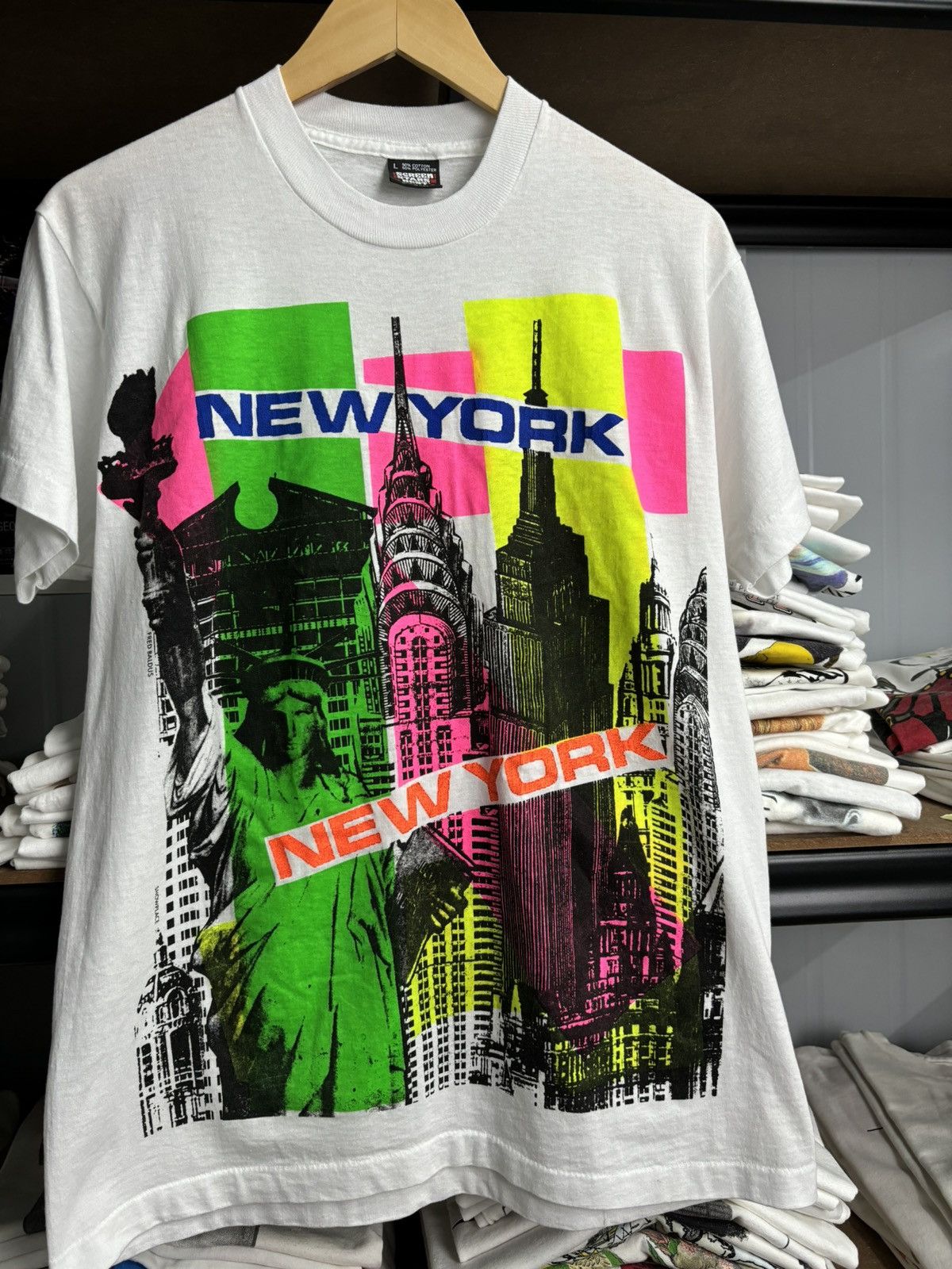 Vintage VERY RARE! Vintage 90’s Art New York Fifth Column Size US L / EU 52-54 / 3 - 1 Thumbnail