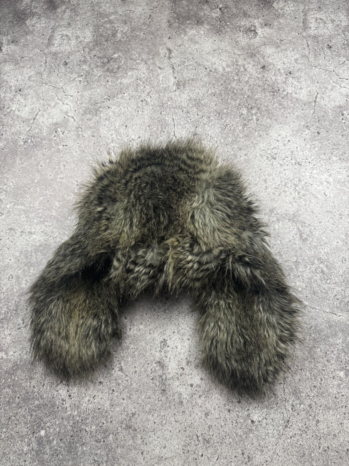 Japanese Brand Vintage Crazy Mohair Fuzzy Faux Fur Hat Ushanka Huge Size ONE SIZE - 5 Thumbnail