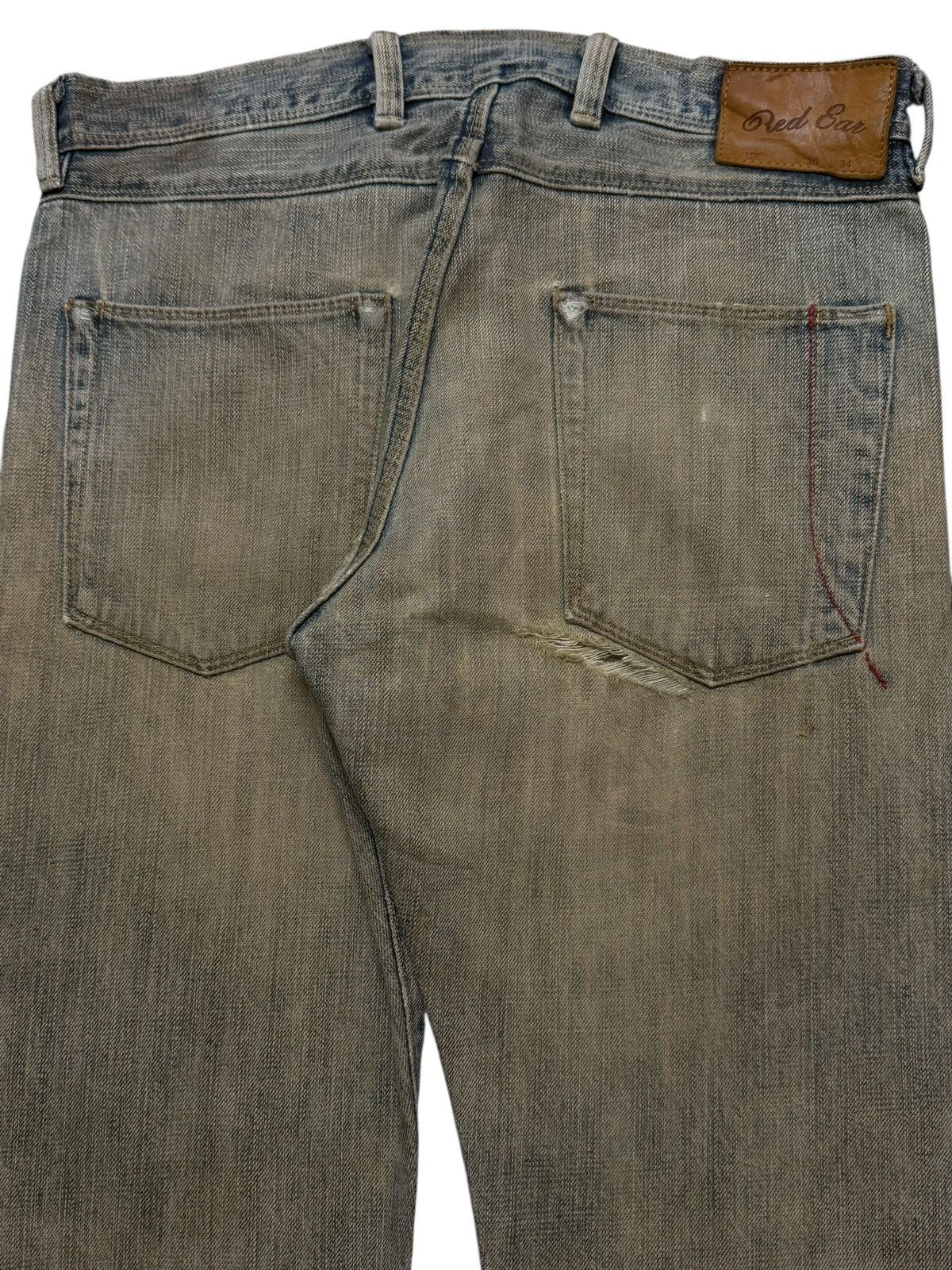 If Six Was Nine Vintage 90s Japanese Brand Mud Wash Distressed Straight Leg Size US 31 - 5 Thumbnail
