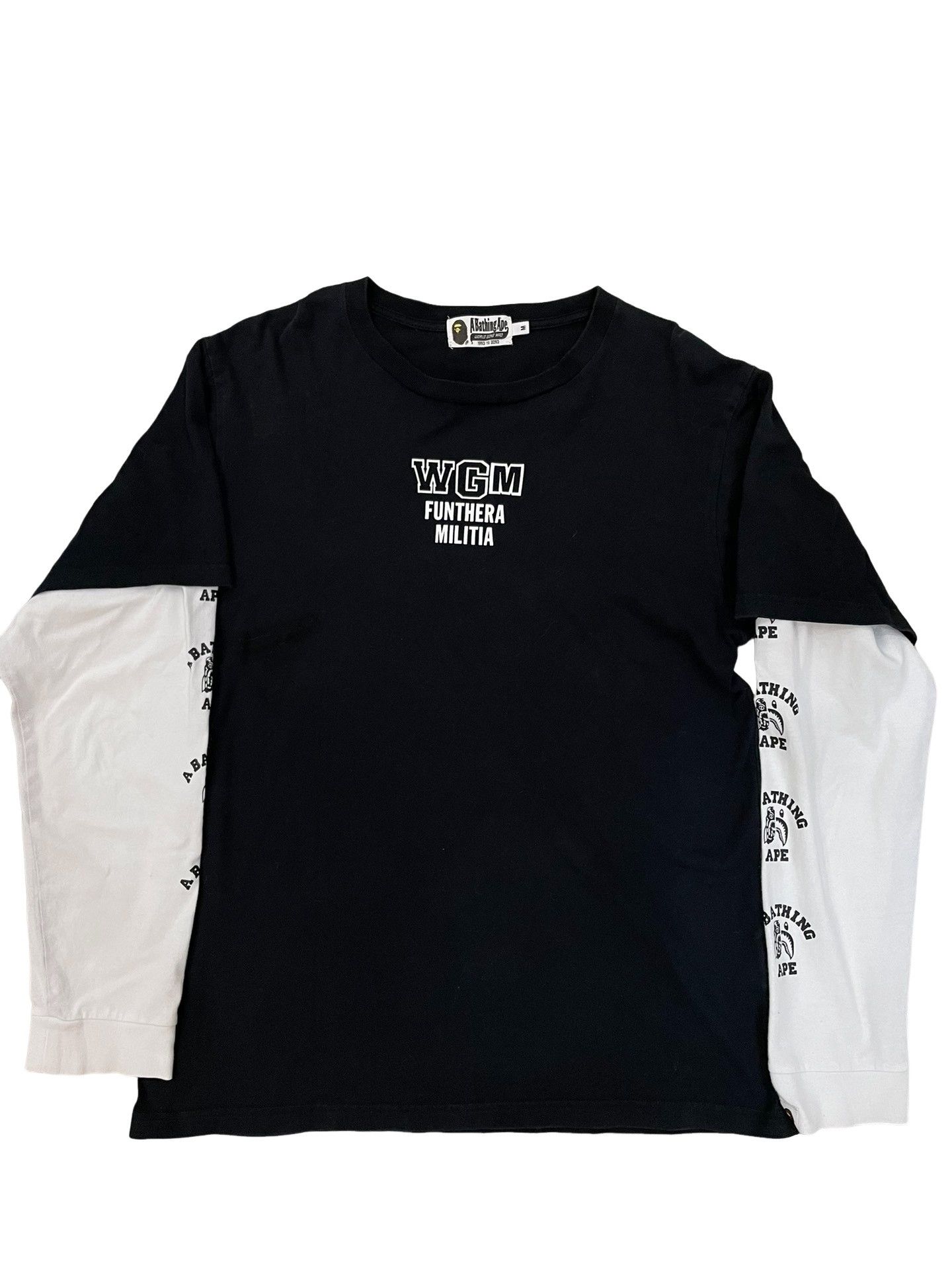 Bape A Bathing Ape WGM Long Sleeve T-Shirt Size M Size US M / EU 48-50 / 2 - 1 Thumbnail