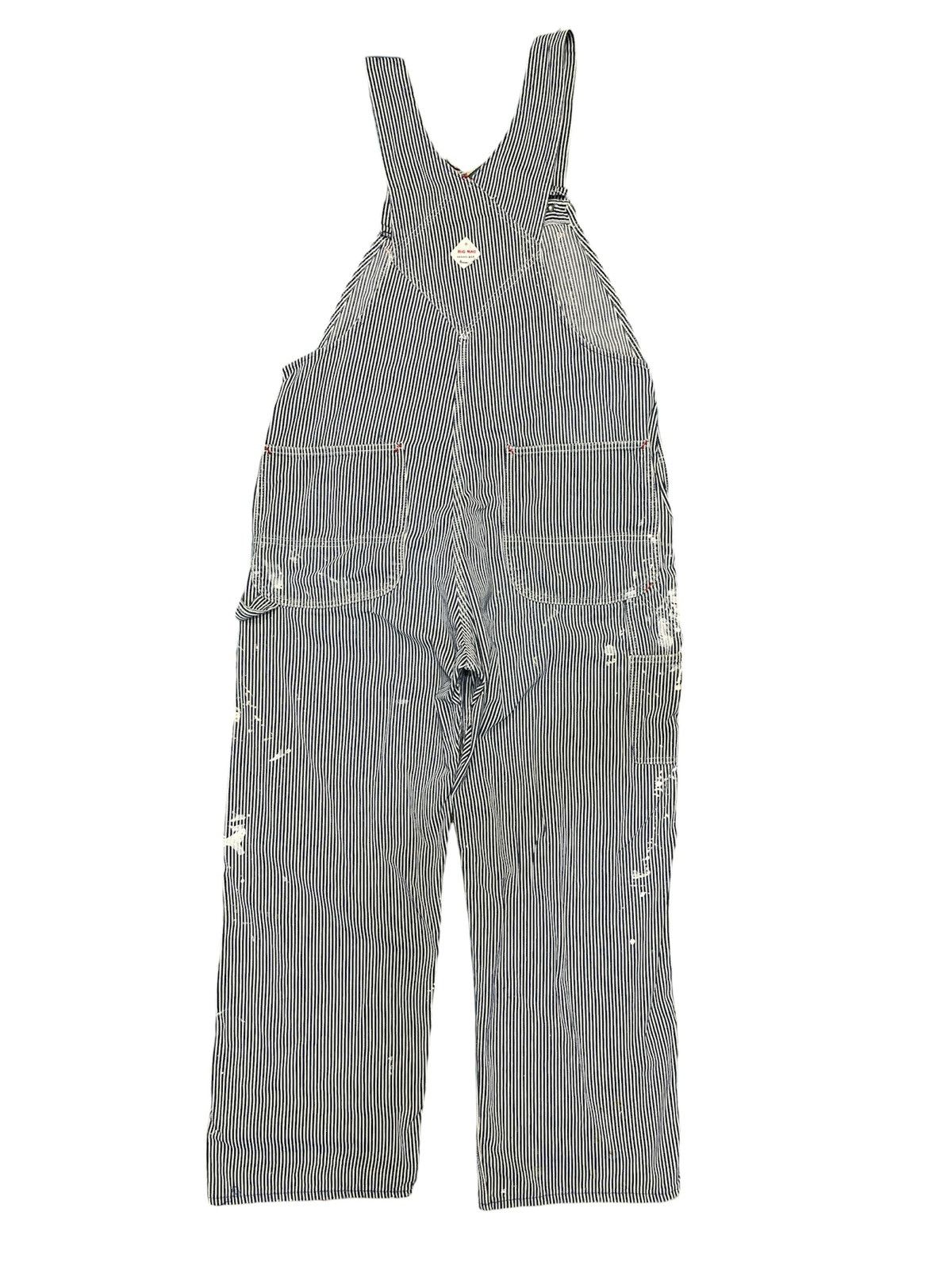 Big Mac Vintage 60s Hickory Stripe Big Mac Overalls Distressed Size US 36 / EU 52 - 3 Thumbnail