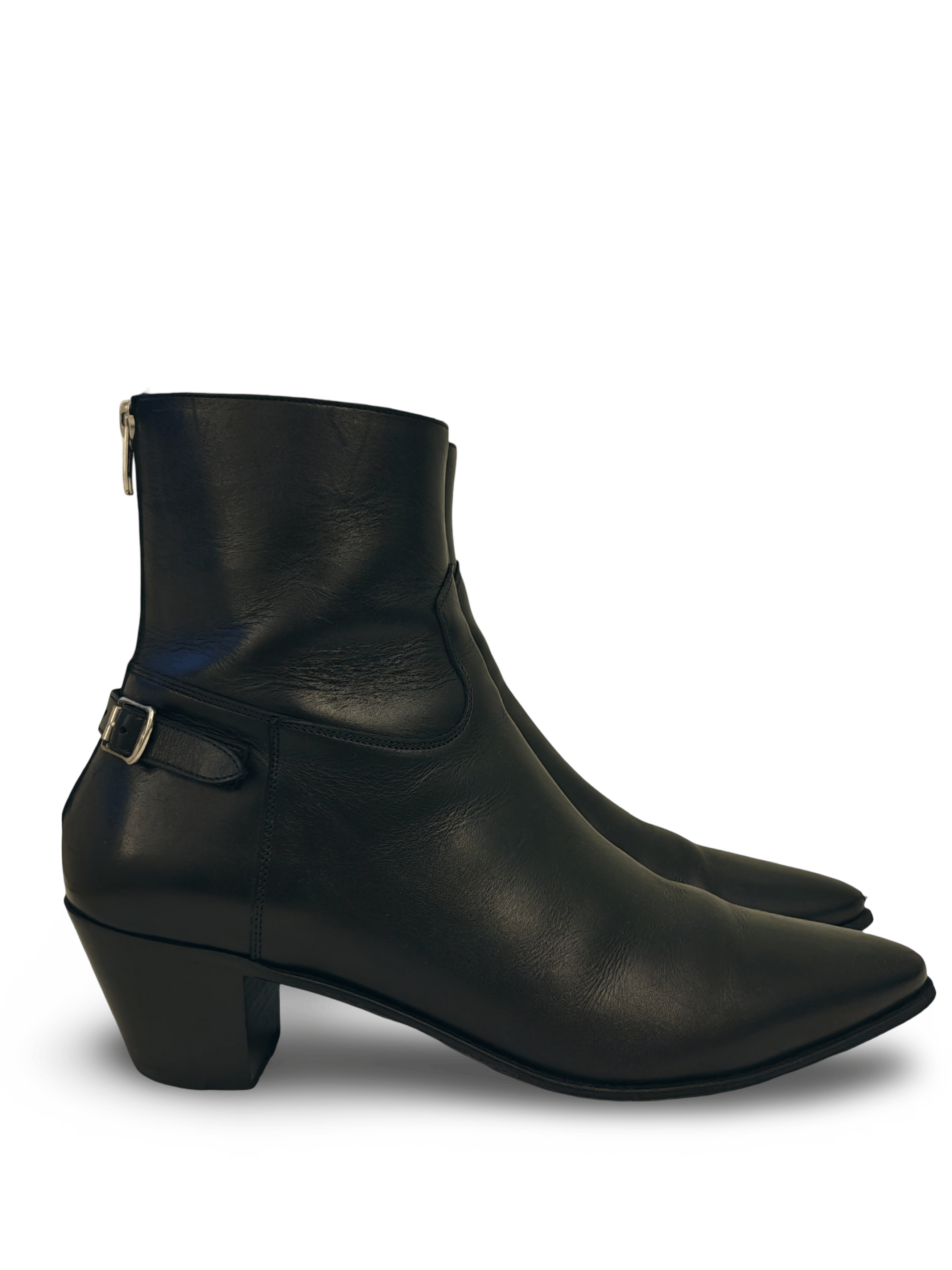 Celine × Hedi Slimane SS19 Celine Silver Leather Jacno Boots Hedi
