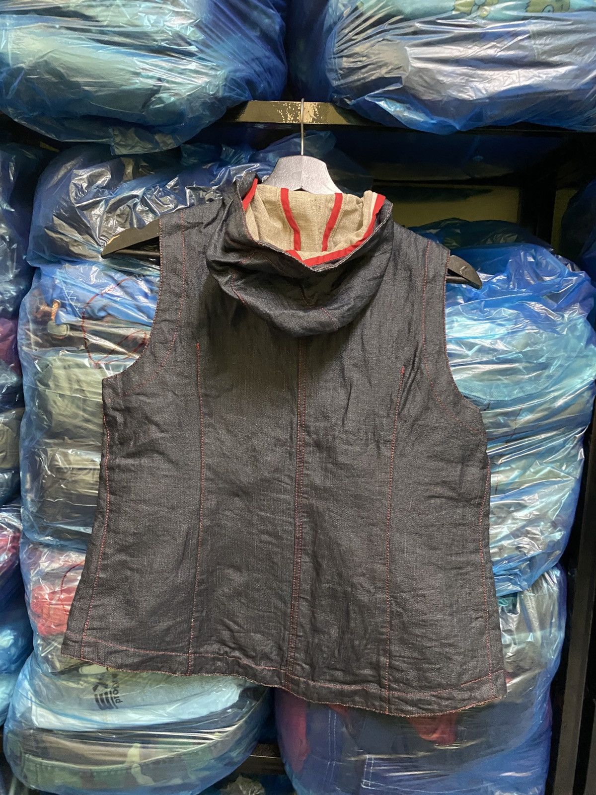 Japanese Brand VINTAGE COOMB DENIM VEST HOODIE Size M / US 6-8 / IT 42-44 - 5 Thumbnail