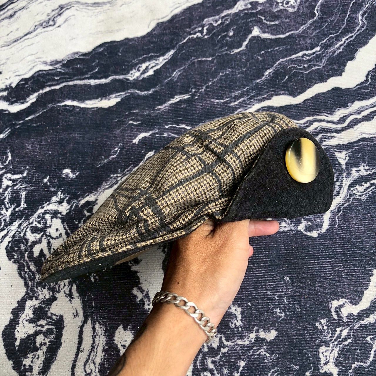 Vivienne Westwood Vintage Vivienne Westwood Orb Button Plaid Hunting Cap Size ONE SIZE - 1 Thumbnail