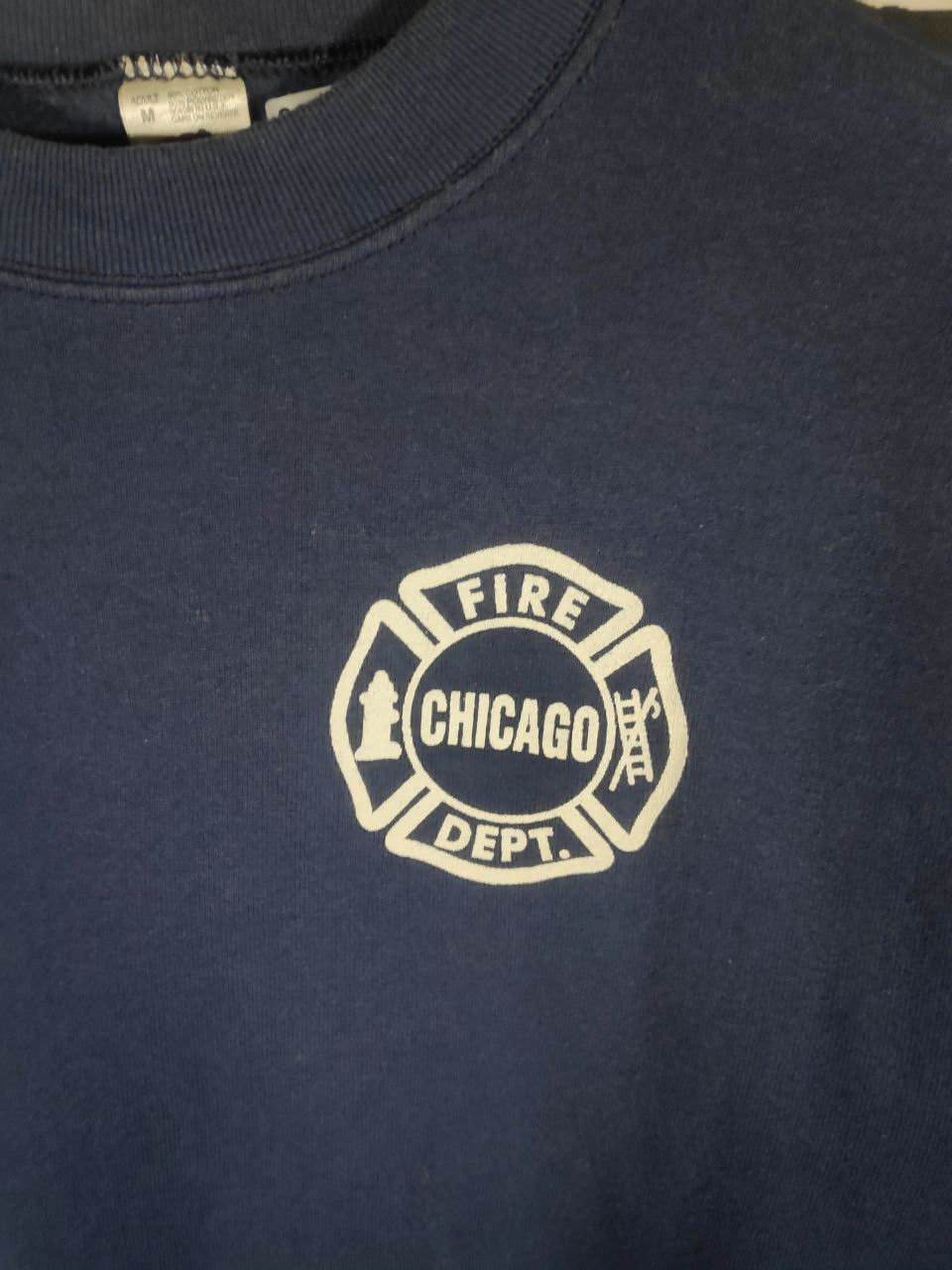 Fruit Of The Loom × Vintage Vtg 90s FOTL Fire Department Logo Sweatshirt Size M Size US M / EU 48-50 / 2 - 3 Thumbnail