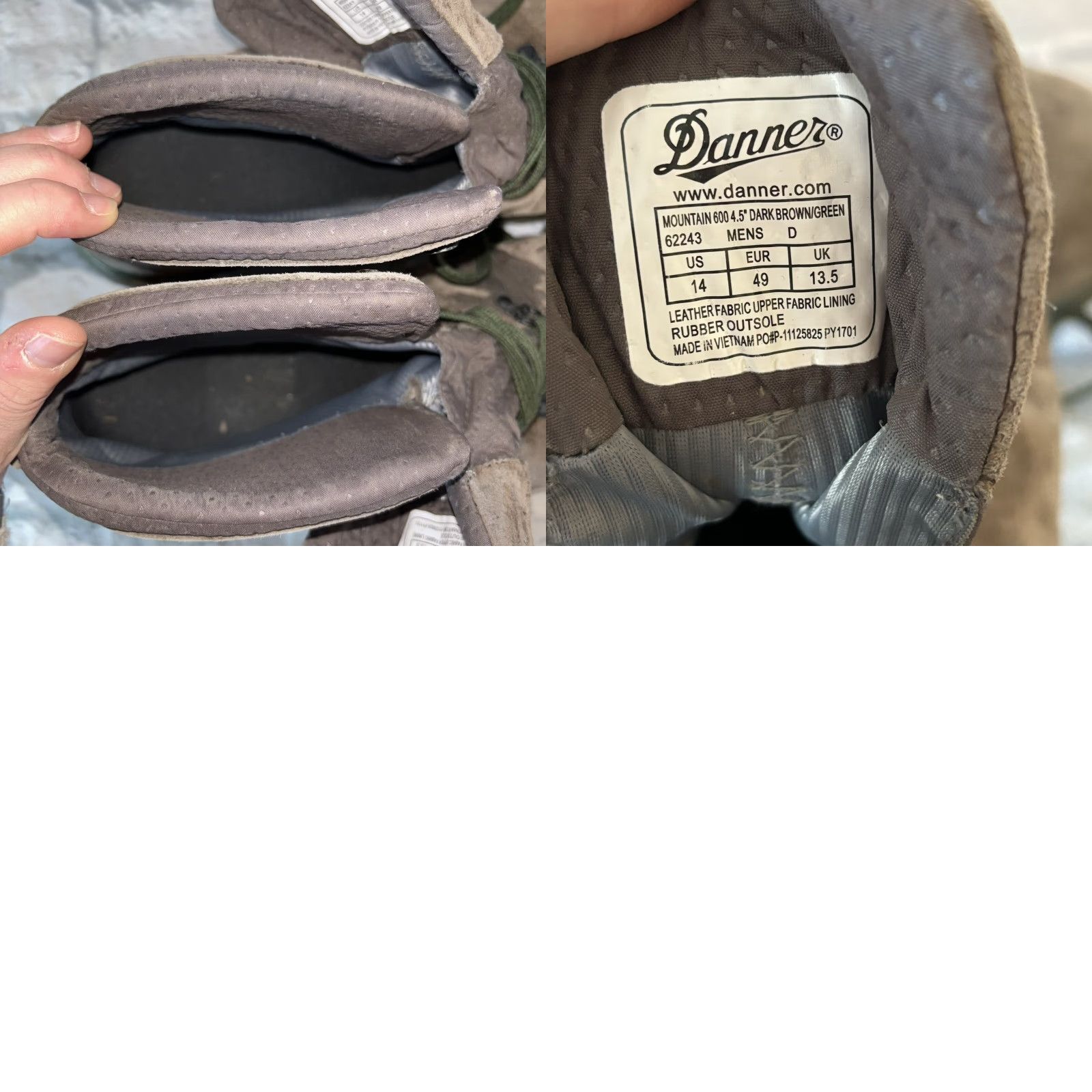 Danner Danner Mountain 600 Boots Brown Green Leather Vibram 4.5" 62243 Mens Size 14 D Boots Mens Size 14 Brown Size US 14 / EU 47 - 9 Thumbnail