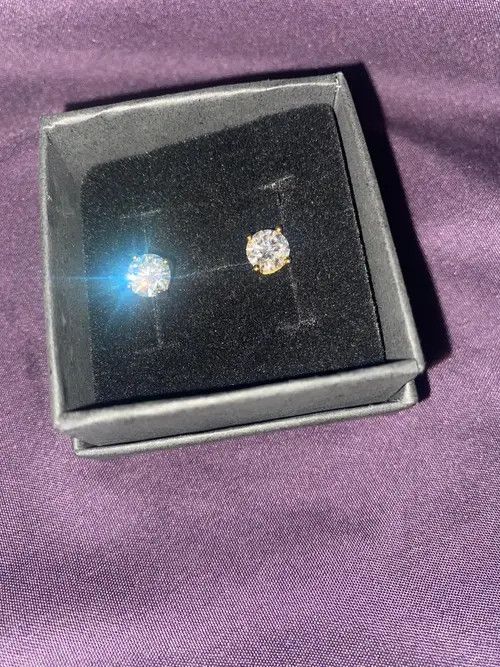 Other 0.5 Carat D Color Moissanite Earrings Size ONE SIZE - 3 Thumbnail