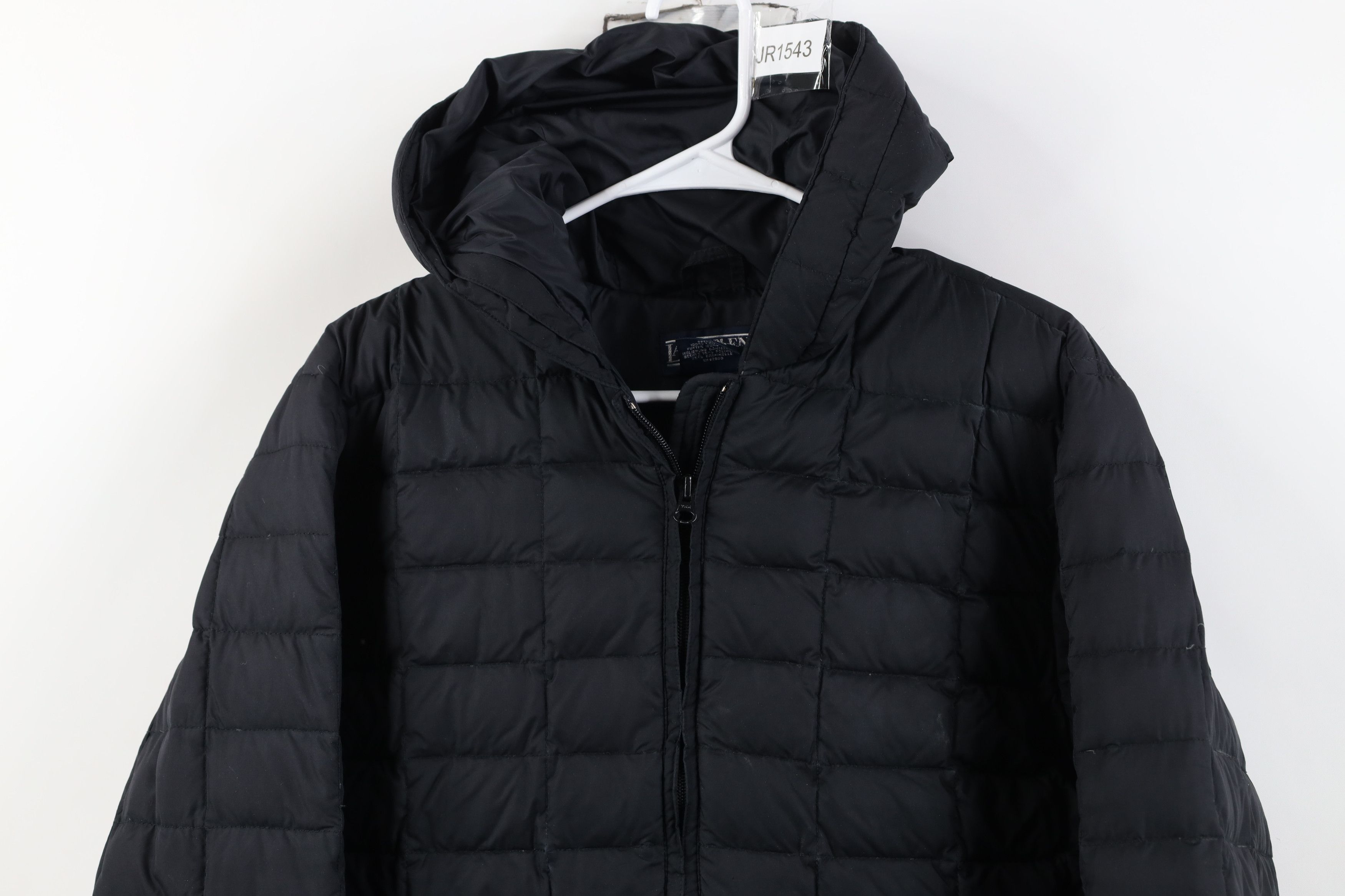 Lands' End Vintage 90s Lands End Down Quilted Hooded Puffer Jacket Size S / US 4 / IT 40 - 2 Thumbnail