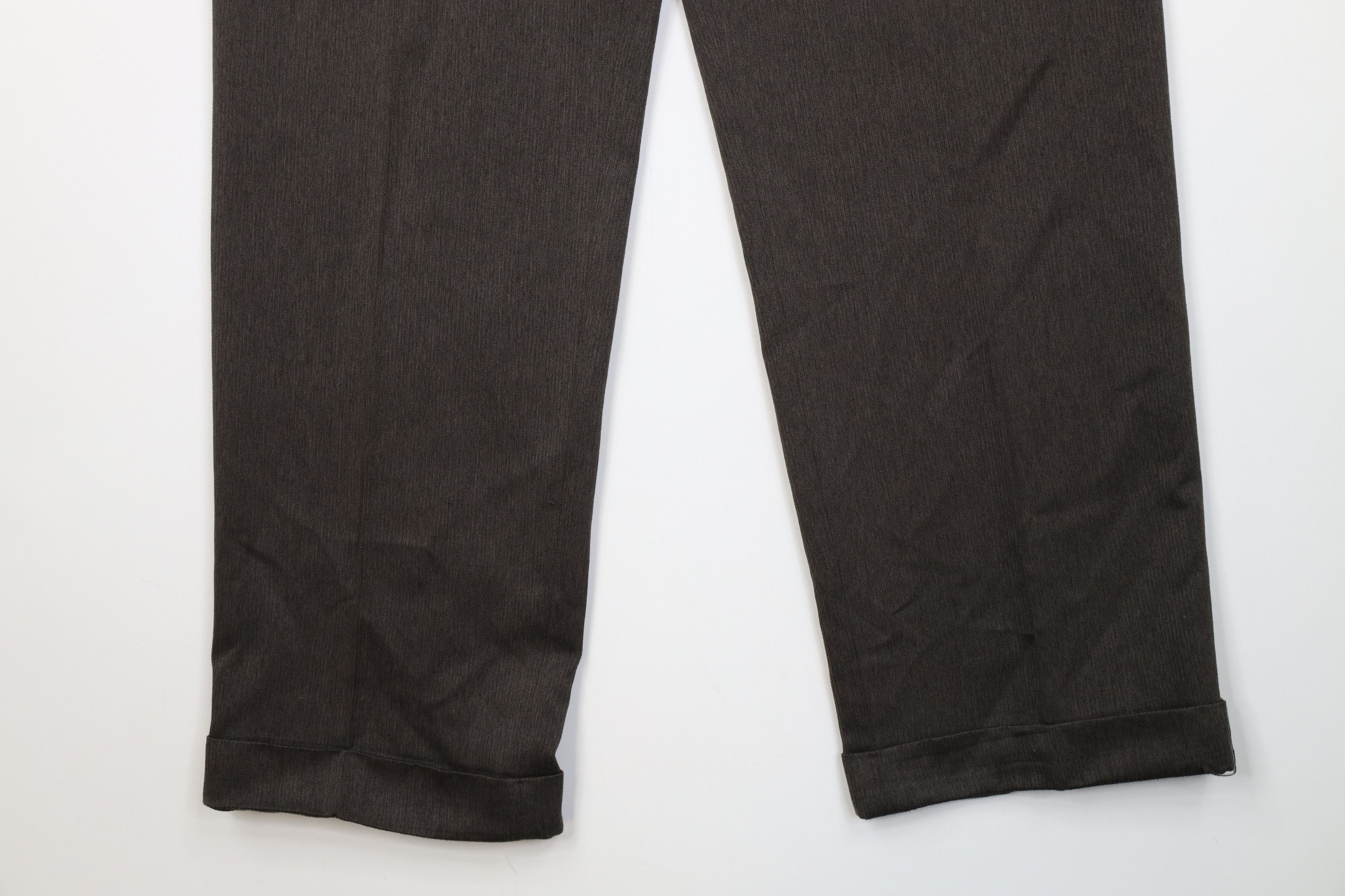 Vintage Vintage 90s Streetwear Knit Wide Leg Chino Pants Brown Size US 34 / EU 50 - 4 Thumbnail