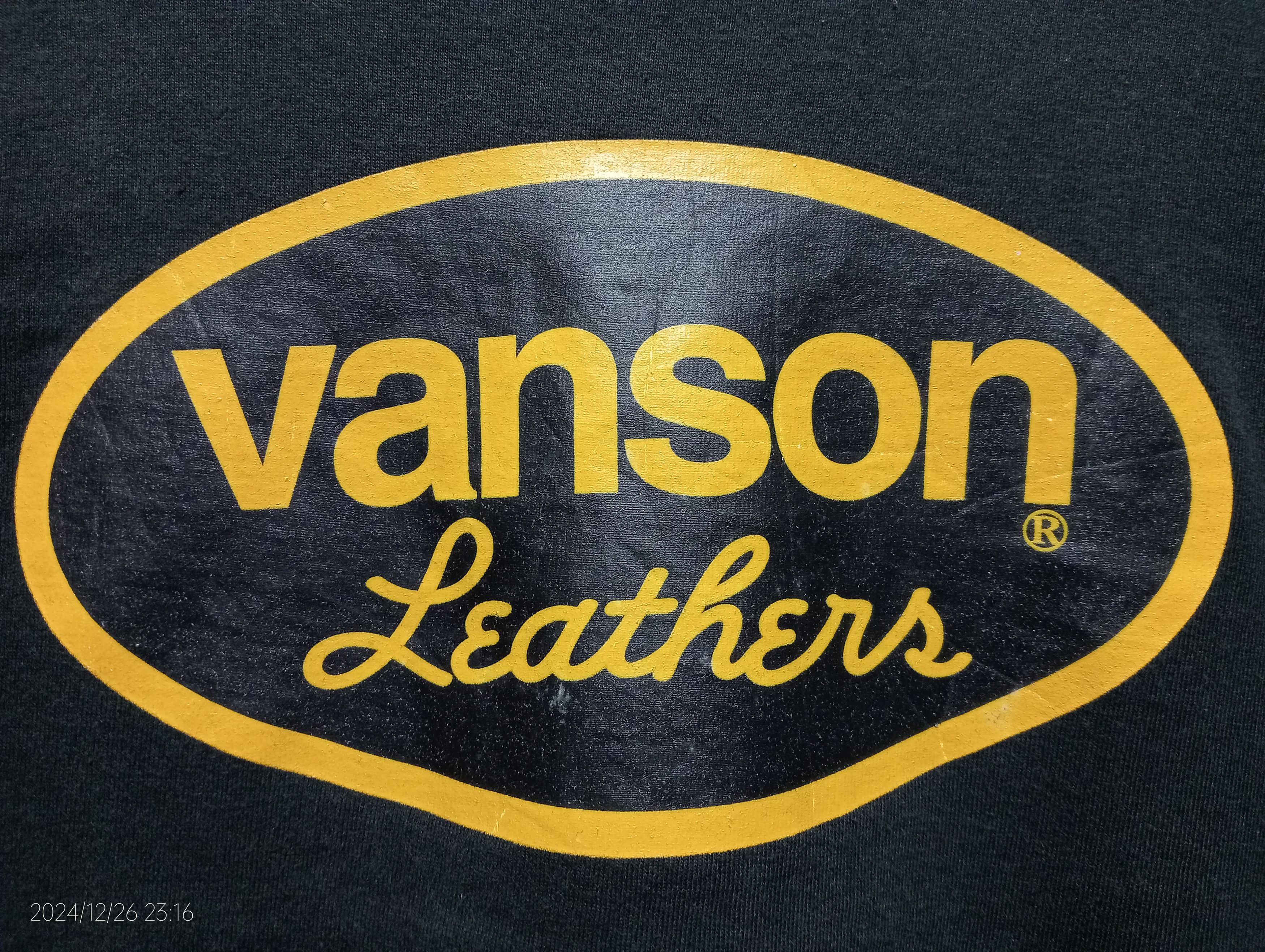 Vanson Leathers Vintage Vanson Leathers Big Logo Long Sleeve Tshirt Size US S / EU 44-46 / 1 - 4 Thumbnail