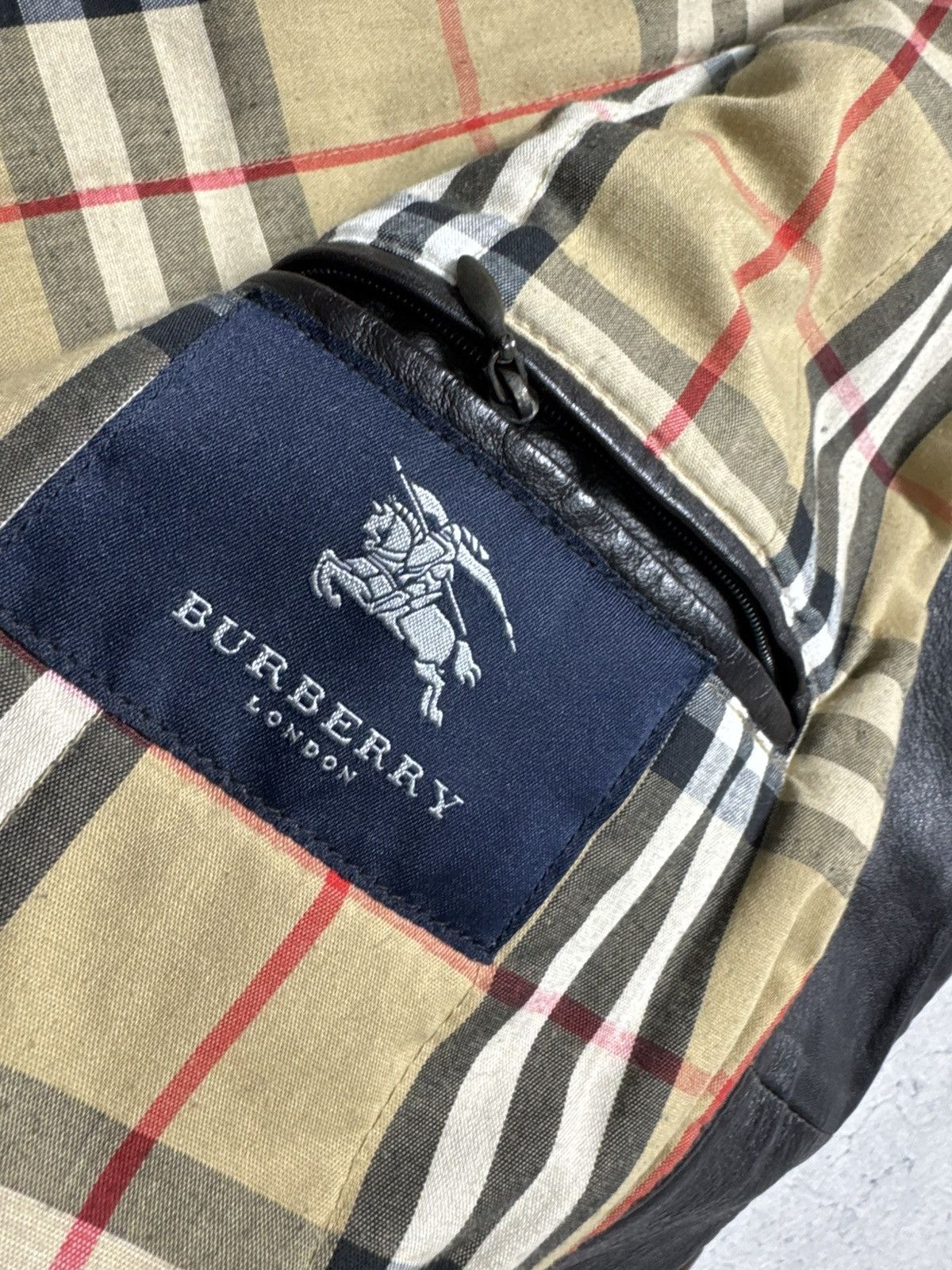 Burberry Burberry London Leather Luxury Vintage Jacket Coat Size US XL / EU 56 / 4 - 6 Thumbnail