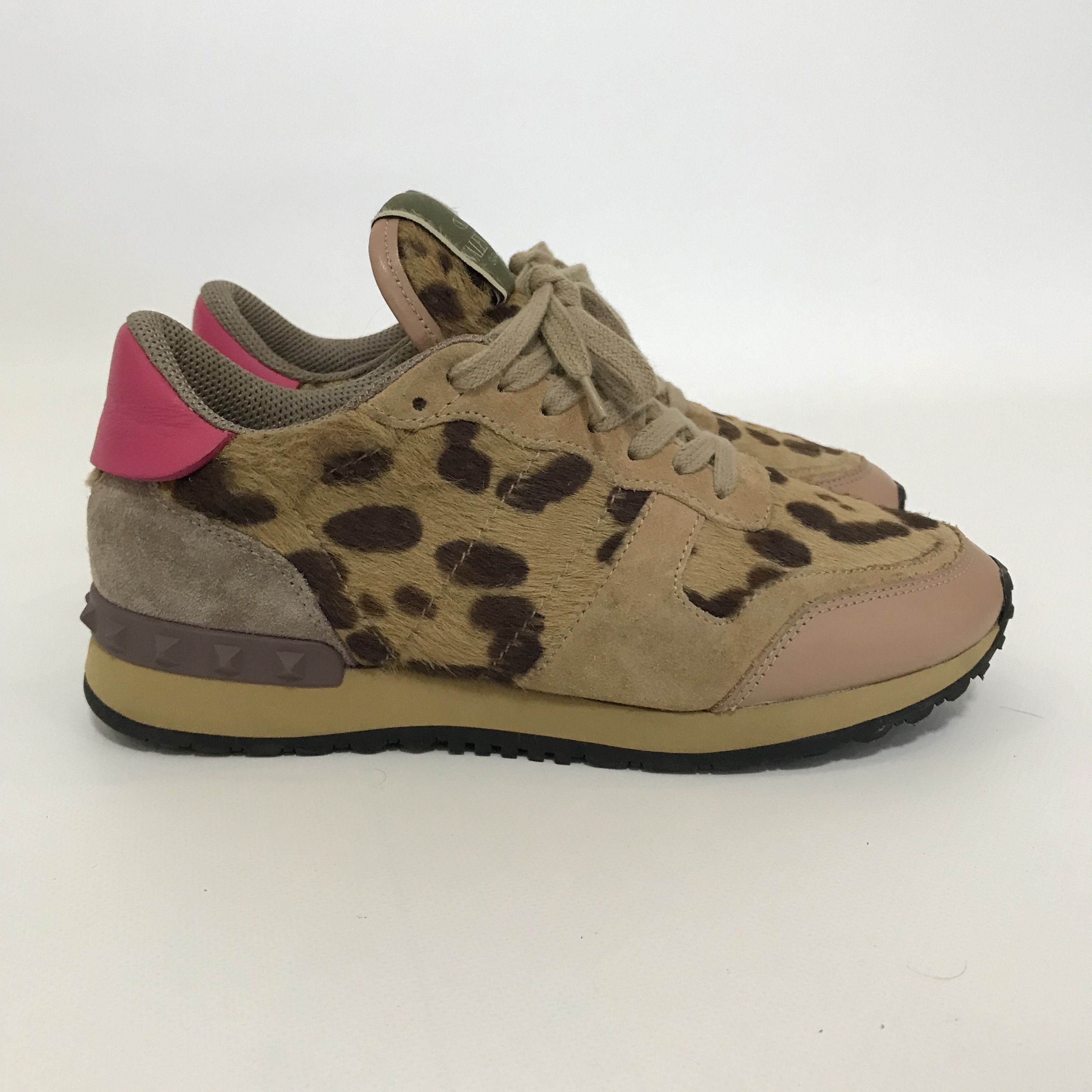 Valentino VALENTINO Garavani Rockrunner Leopard Print Sneakers Shoes Size US 6 / IT 36 - 3 Thumbnail