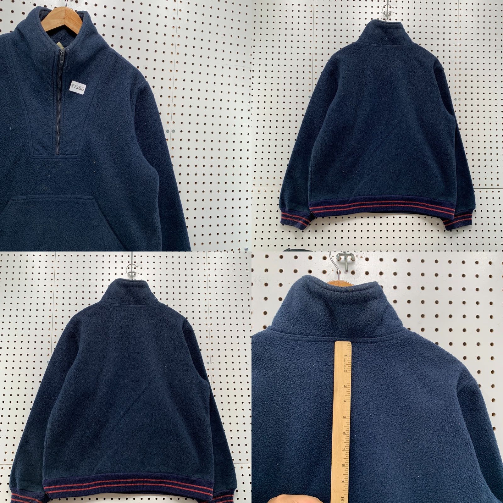 Levi's VINTAGE Levi's Fleece Sherpa 1/4 Zip Pullover Mens Large Blue DeepPile USA Sweater 70s 80s USA Mens Large Blue DeepPile 1/4 Zip Fleece Sherpa Levi's Size US L / EU 52-54 / 3 - 8 Thumbnail