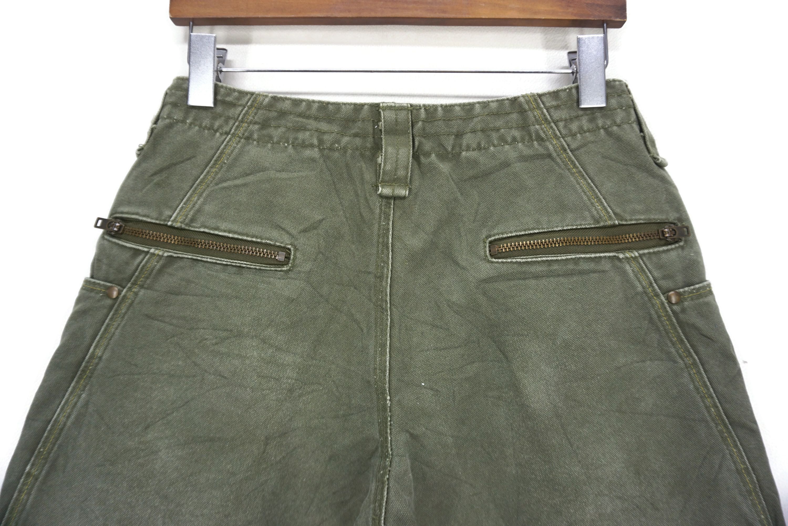 Japanese Brand Back Number Pants fit W31xL27.5 Low-Rise Cropped Canvas Size US 28 / EU 44 - 7 Thumbnail