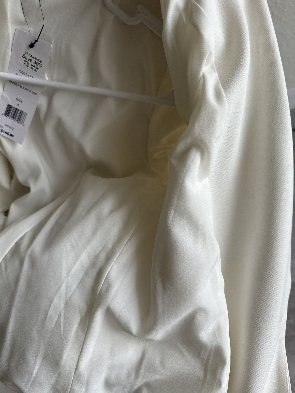 French Connection Designer, white blazer Size S / US 4 / IT 40 - 4 Thumbnail