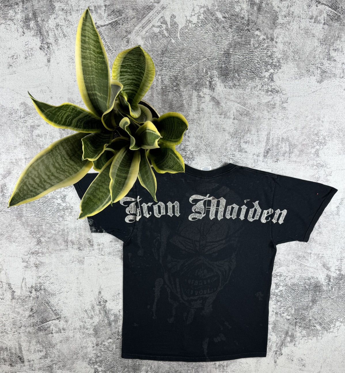 Iron Maiden Jerzees Iron Maiden 2007 Tour Rap Faded Devil Band T Shirt Size US M / EU 48-50 / 2 - 2 Thumbnail