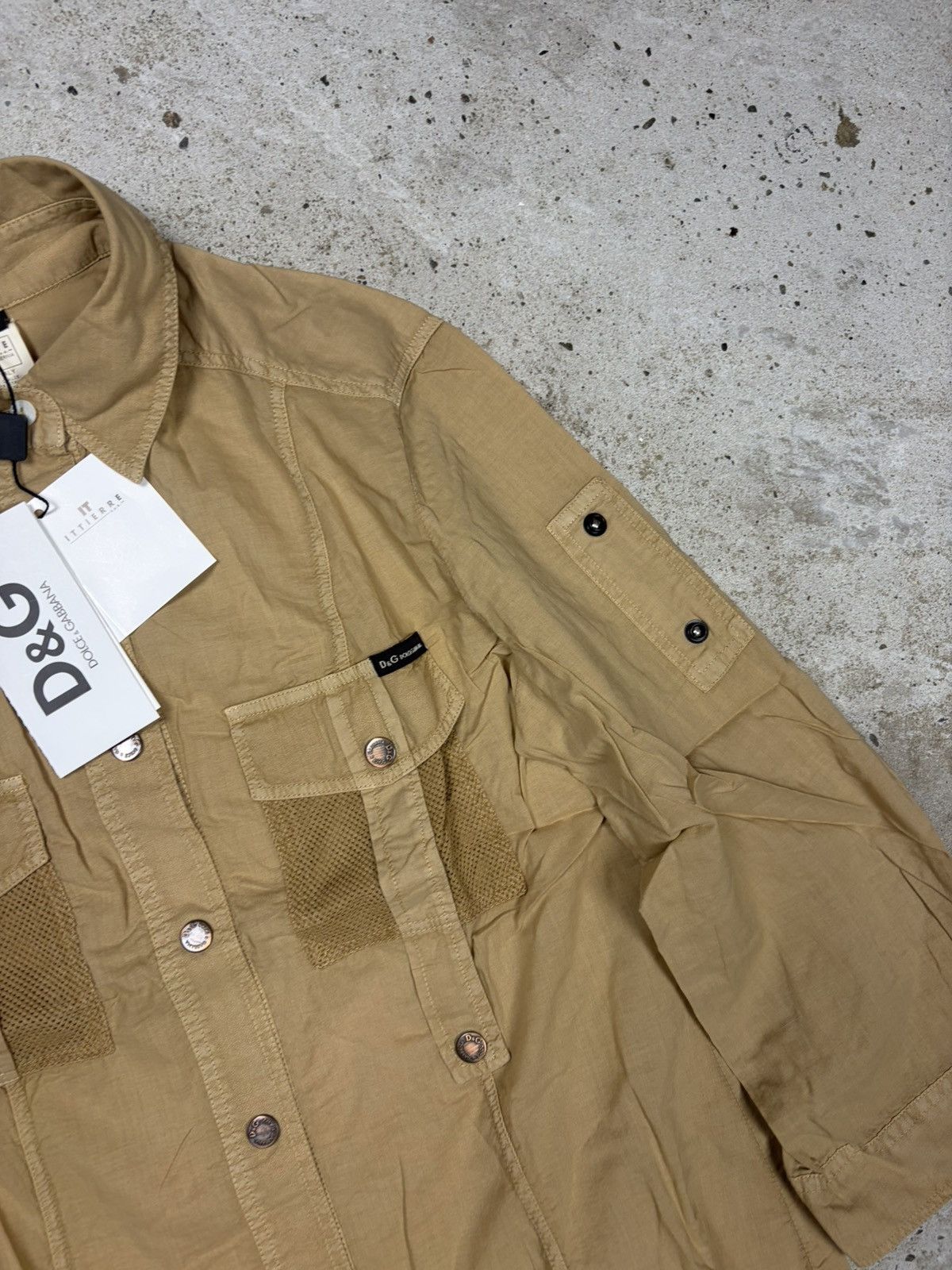 Dolce & Gabbana DSWT Dolce & Gabbana 2003 Utility Army Military Shirt Size L / US 10 / IT 46 - 6 Thumbnail