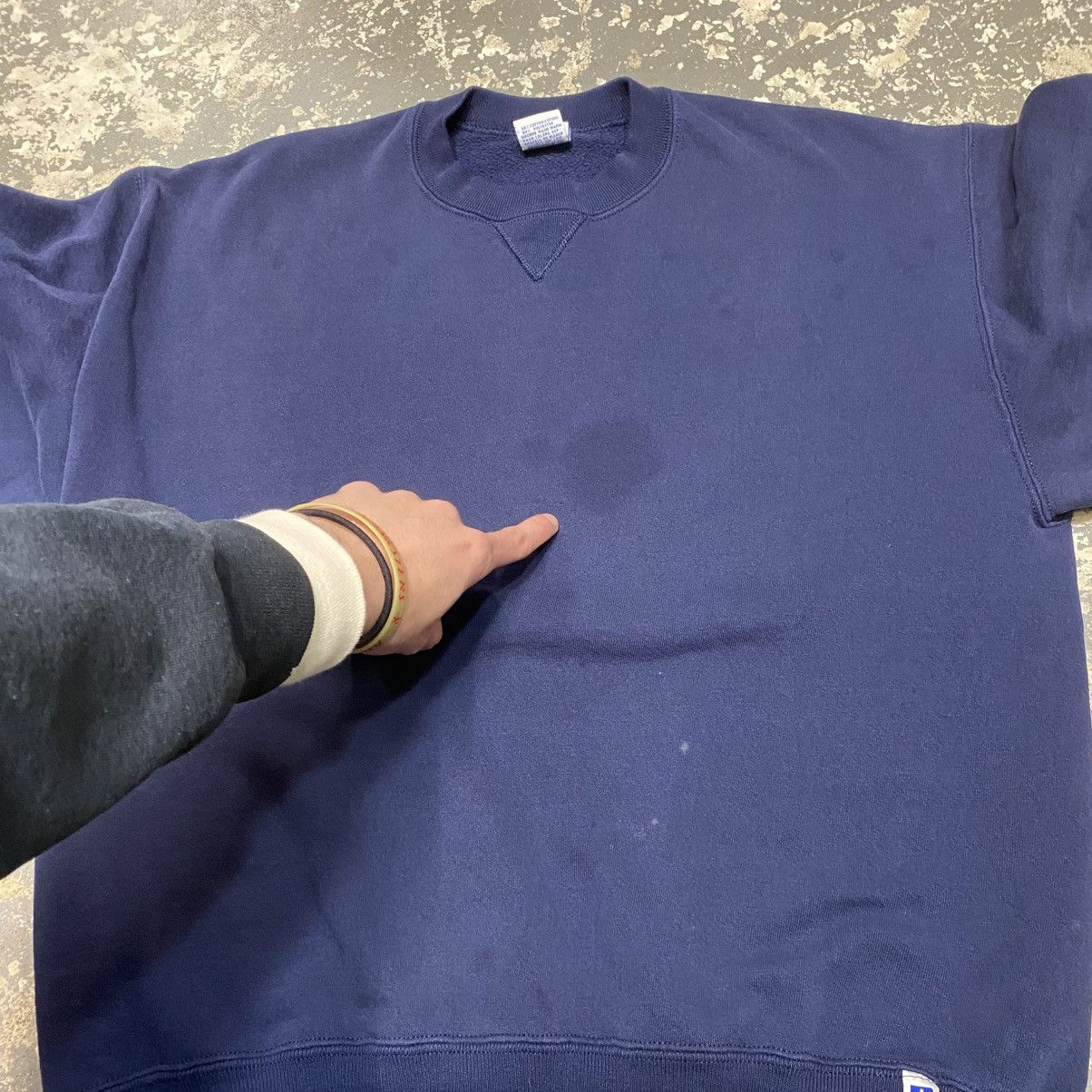 Russell Athletic × Vintage Vintage Russell Athletic Navy Blank Boxy Crewneck Hoodie USA Size US L / EU 52-54 / 3 - 5 Thumbnail