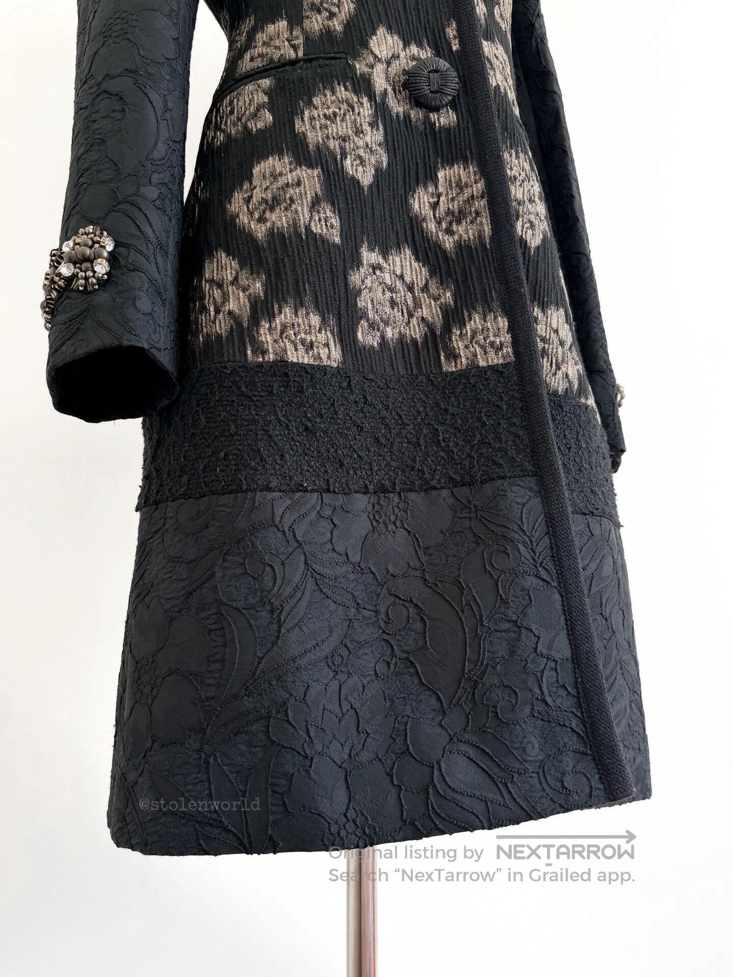 Kenzo kenzo floral embellished coat with intricate detailing. Size M / US 6-8 / IT 42-44 - 8 Thumbnail