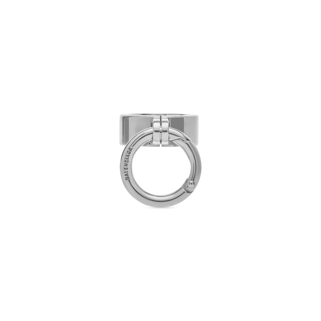 Balenciaga o1bcso1str0625 Size: OS / Utility 2.0 Ring in Silver Size ONE SIZE - 1 Thumbnail