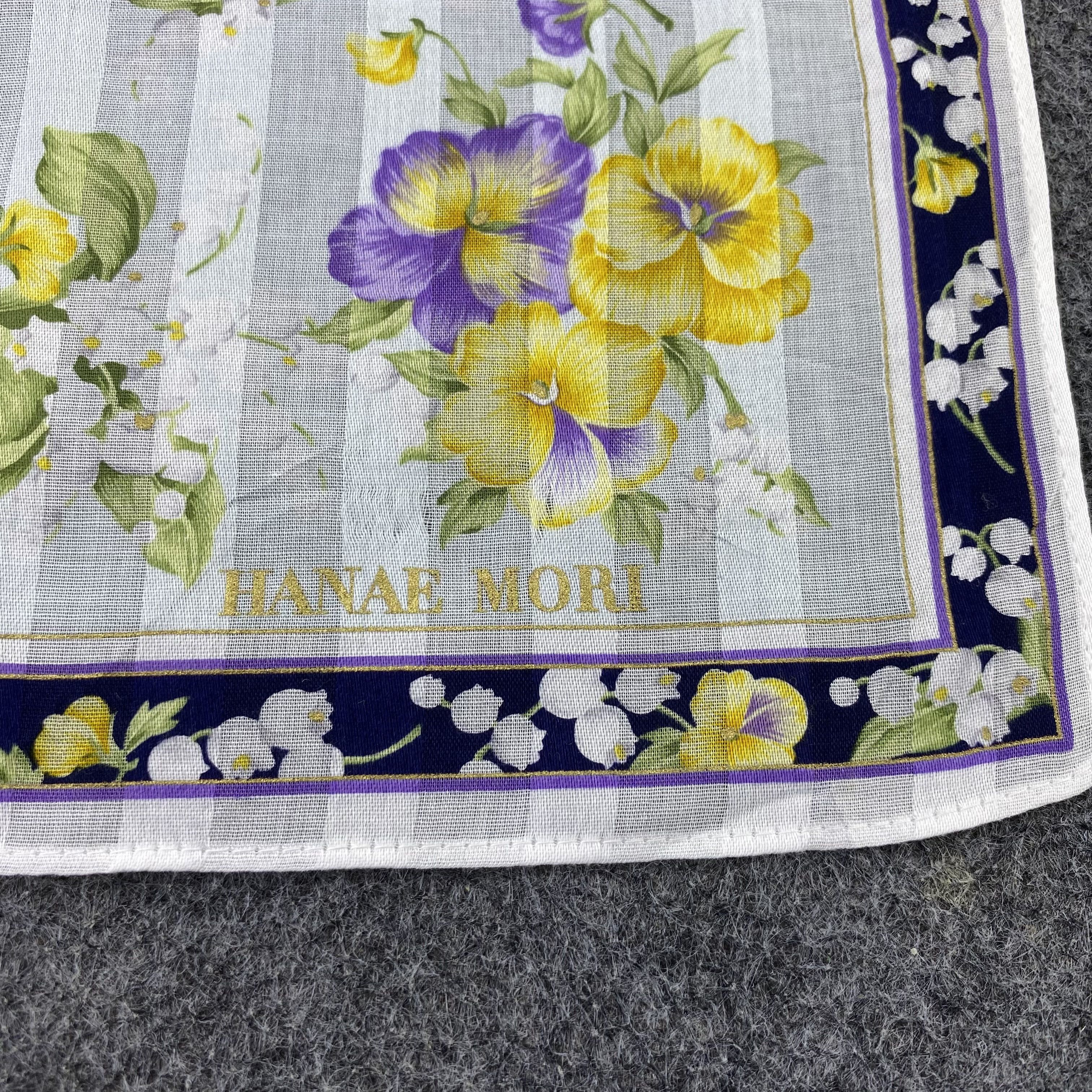 Hanae Mori Hanae Mori Handkerchief Neckerchief Bandana-B1596 Size ONE SIZE - 7 Thumbnail
